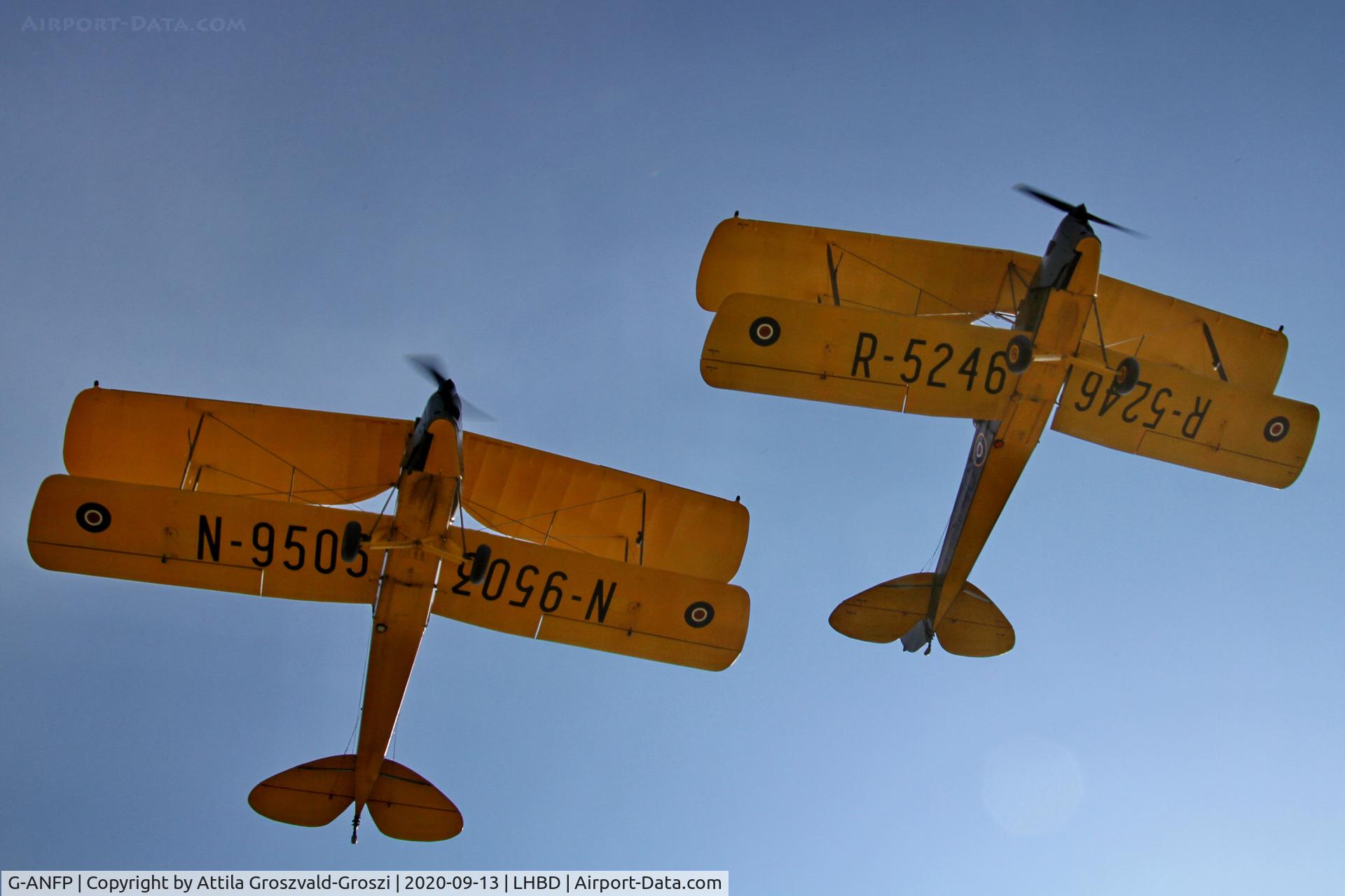 G-ANFP, 1939 De Havilland DH-82A Tiger Moth II C/N 82530, LHBD - Börgönd Airport, Hungary. 2020 Airshow