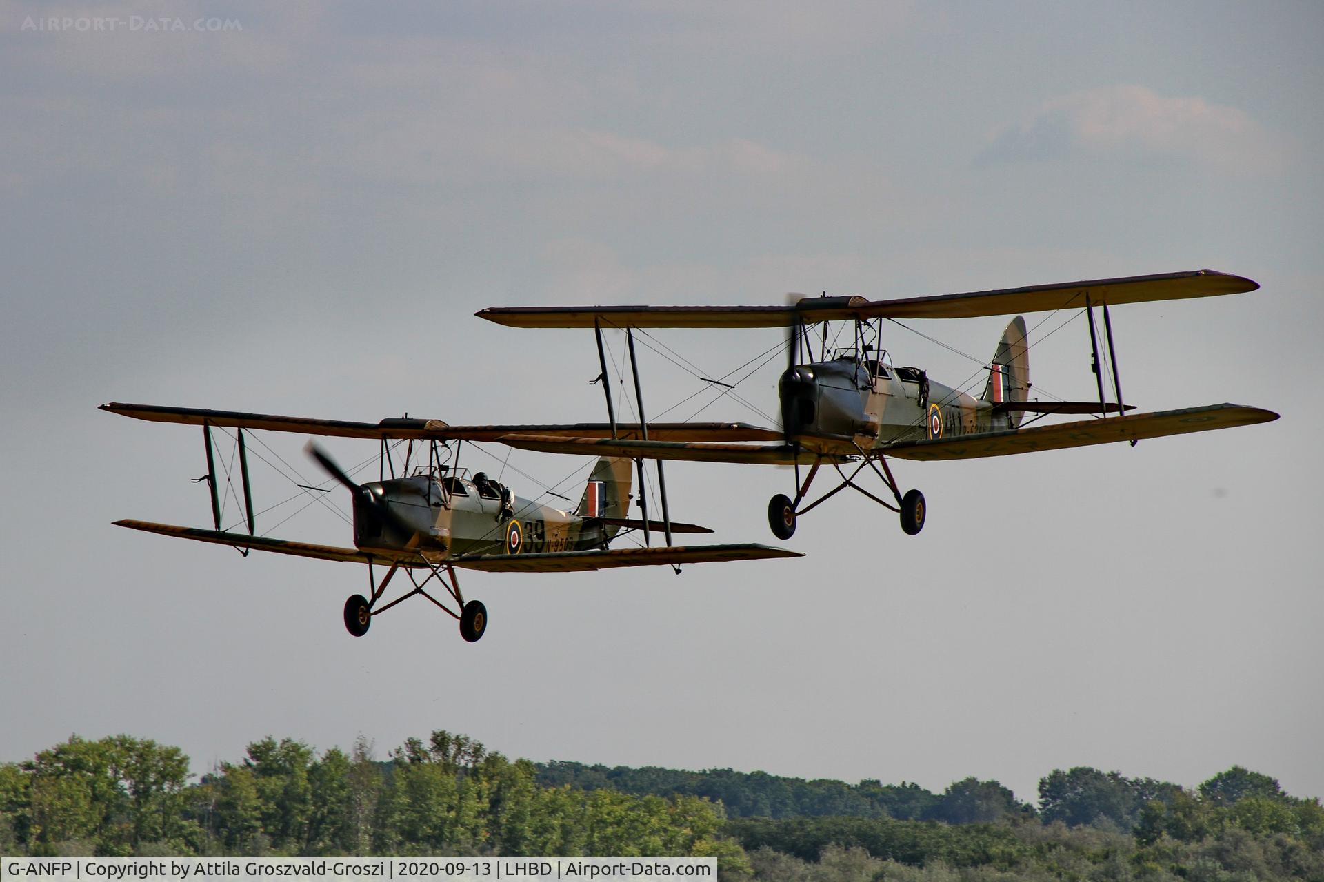 G-ANFP, 1939 De Havilland DH-82A Tiger Moth II C/N 82530, LHBD - Börgönd Airport, Hungary. 2020 Airshow