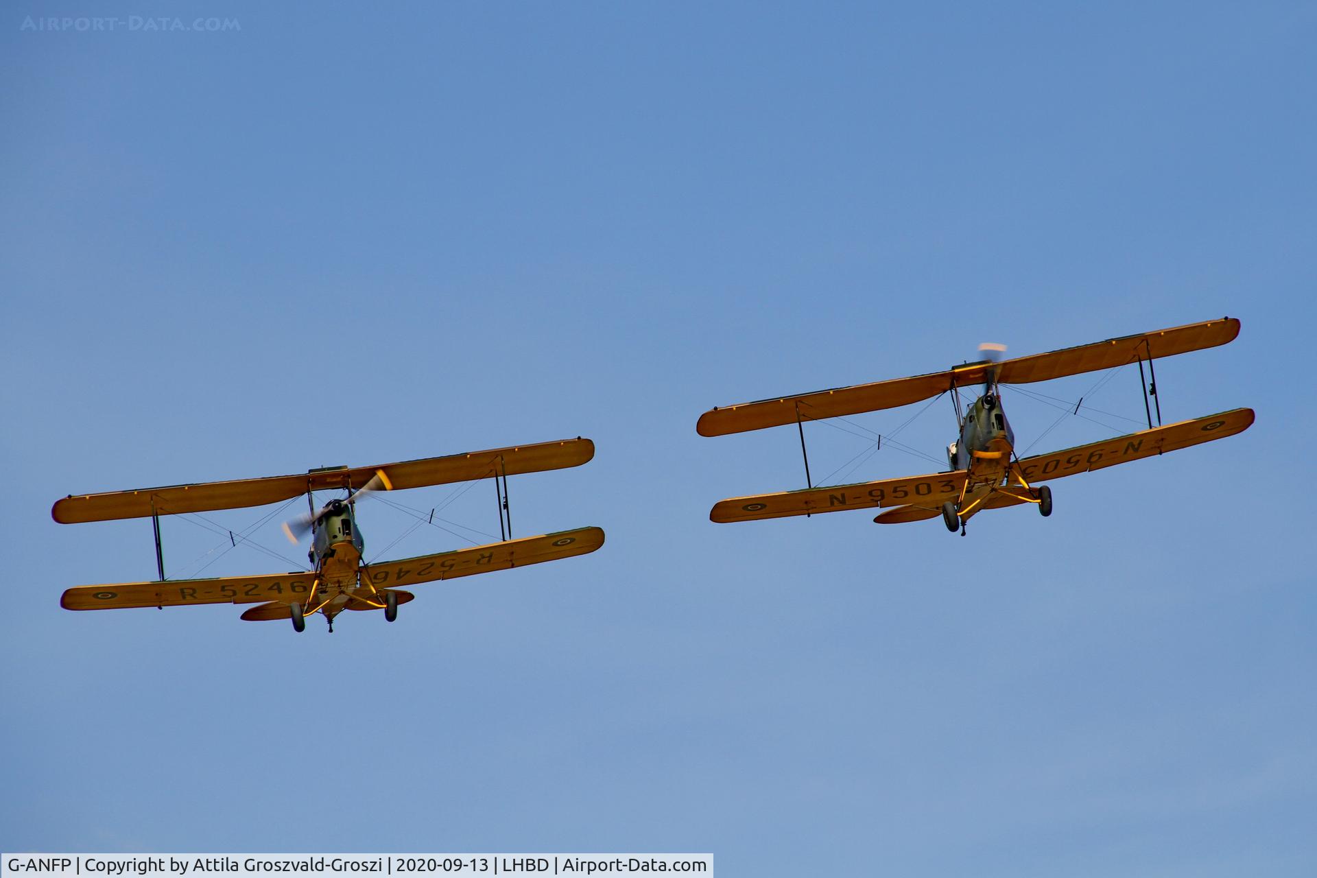 G-ANFP, 1939 De Havilland DH-82A Tiger Moth II C/N 82530, LHBD - Börgönd Airport, Hungary. 2020 Airshow
