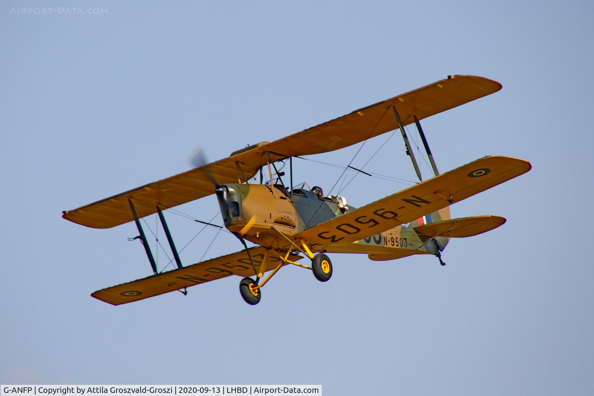 G-ANFP, 1939 De Havilland DH-82A Tiger Moth II C/N 82530, LHBD - Börgönd Airport, Hungary. 2020 Airshow