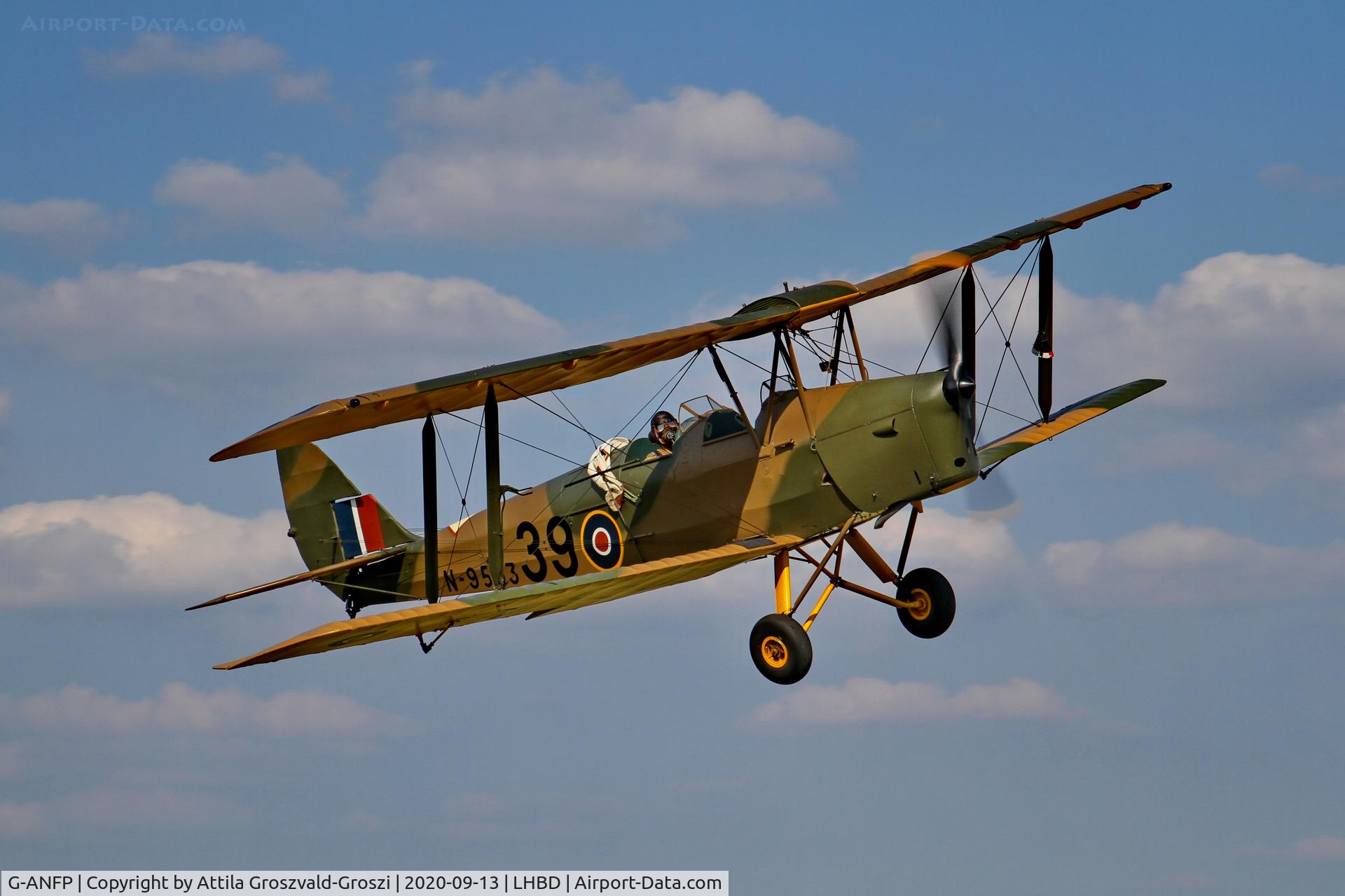 G-ANFP, 1939 De Havilland DH-82A Tiger Moth II C/N 82530, LHBD - Börgönd Airport, Hungary. 2020 Airshow