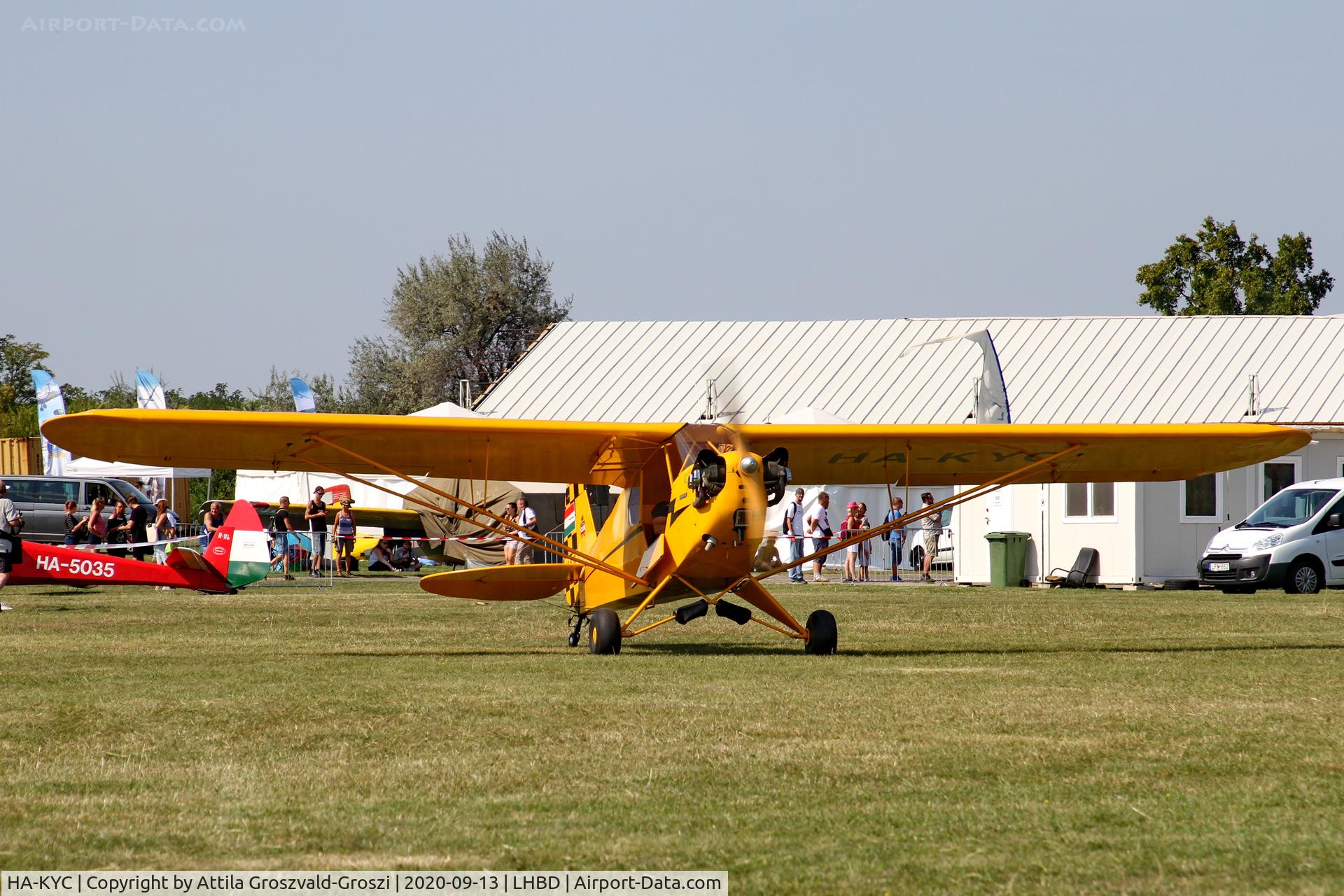 HA-KYC, 1946 Piper J3C-65 Cub C/N 16127, LHBD - Börgönd Airport, Hungary. 2020 Airshow