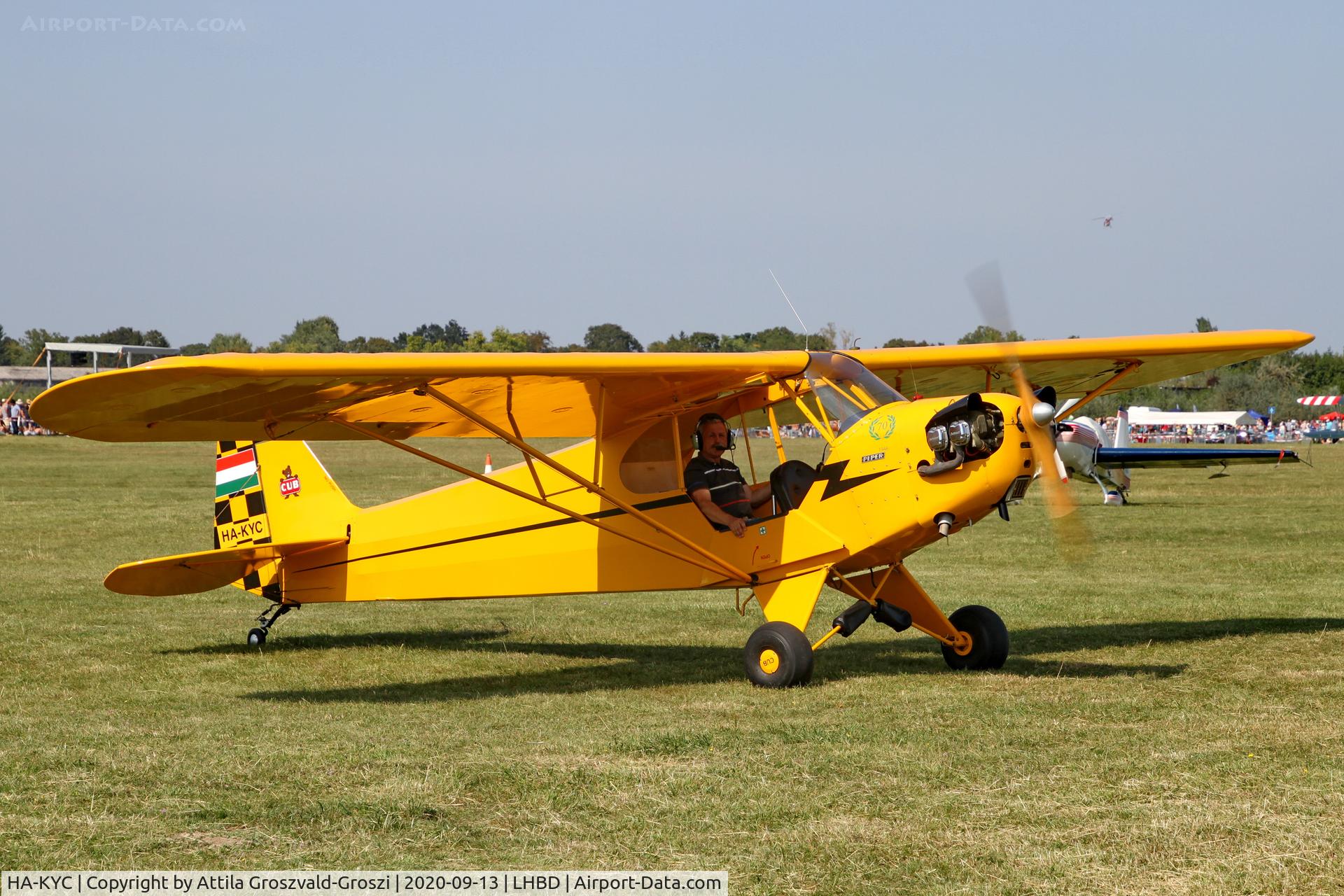 HA-KYC, 1946 Piper J3C-65 Cub C/N 16127, LHBD - Börgönd Airport, Hungary. 2020 Airshow