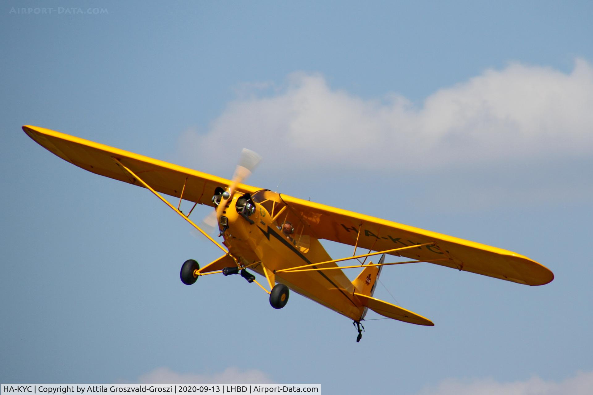 HA-KYC, 1946 Piper J3C-65 Cub C/N 16127, LHBD - Börgönd Airport, Hungary. 2020 Airshow