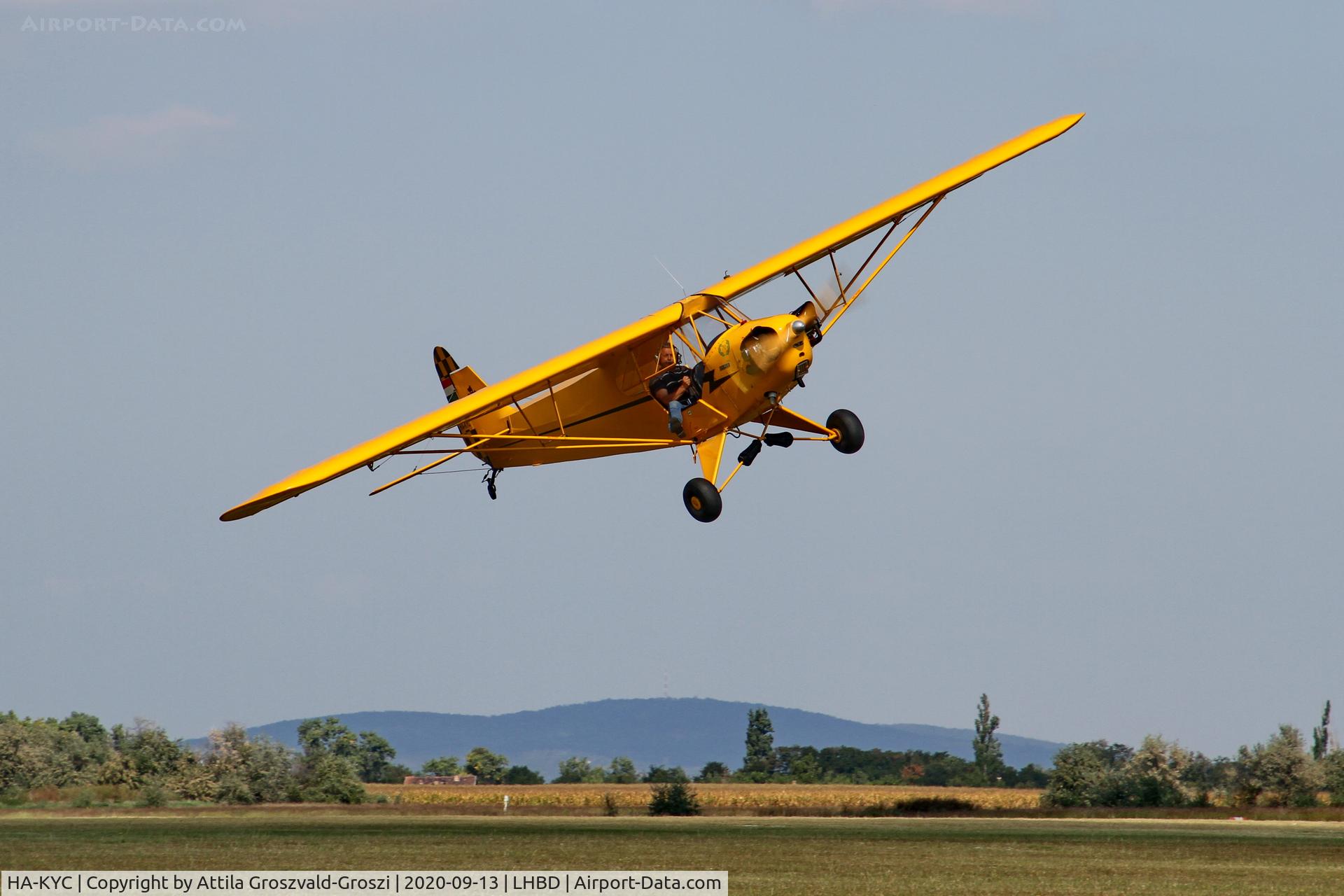 HA-KYC, 1946 Piper J3C-65 Cub C/N 16127, LHBD - Börgönd Airport, Hungary. 2020 Airshow