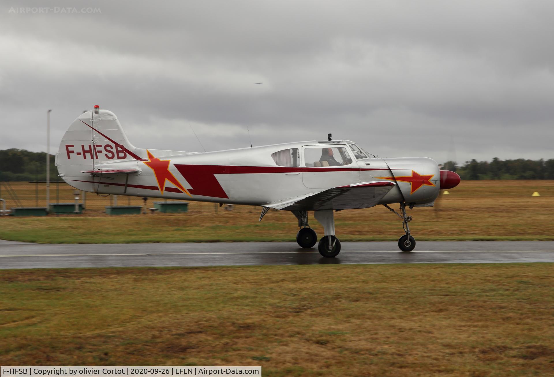 F-HFSB, Yakovlev Yak-18T C/N 8200916, fly in 2020