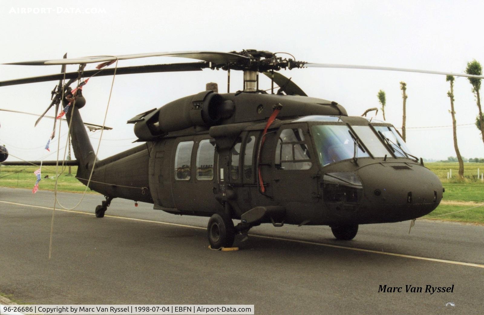 96-26686, 1996 Sikorsky UH-60L Black Hawk C/N 70-2215, At Koksijde Airshow 1998.