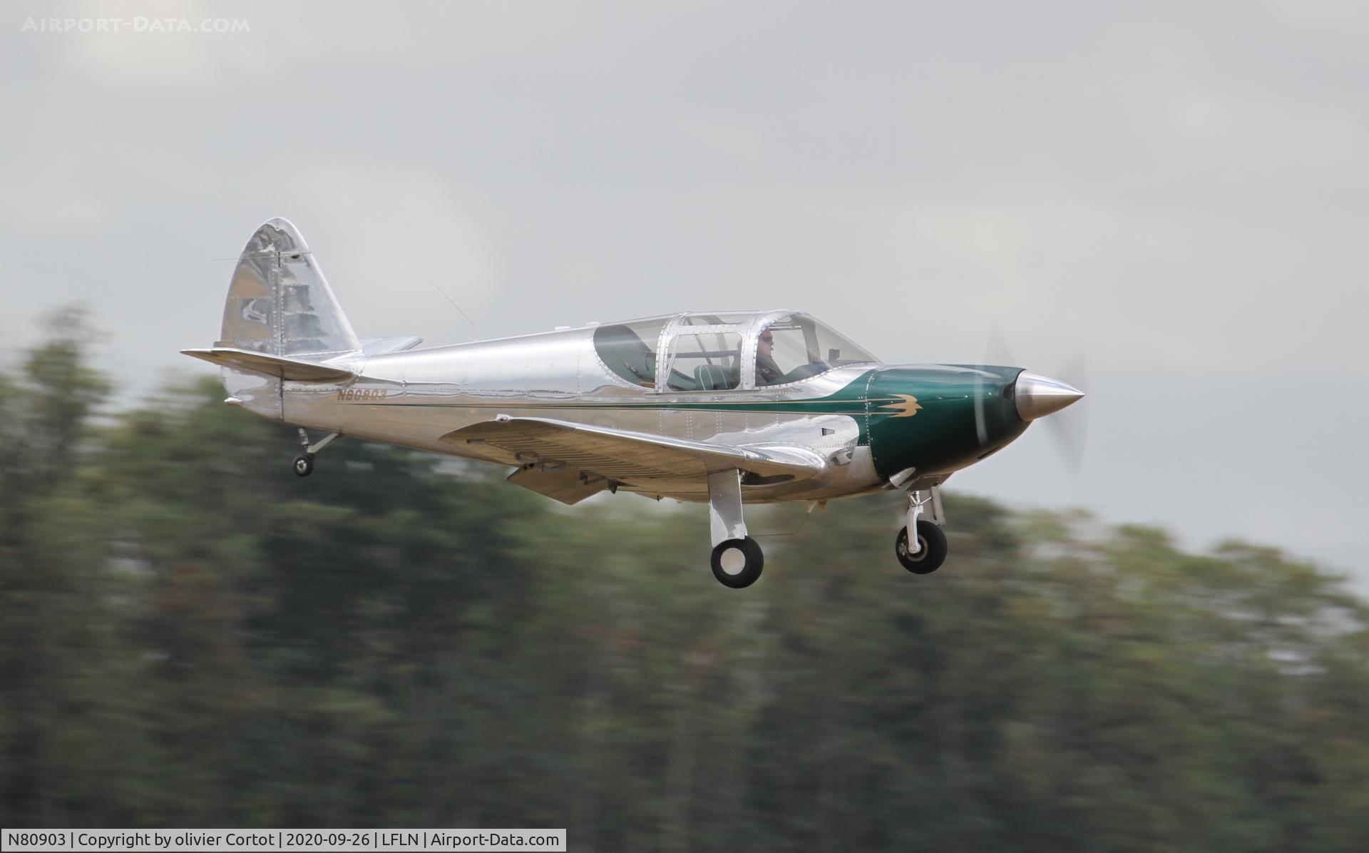 N80903, 1946 Globe GC-1B Swift C/N 306, fly in 2020