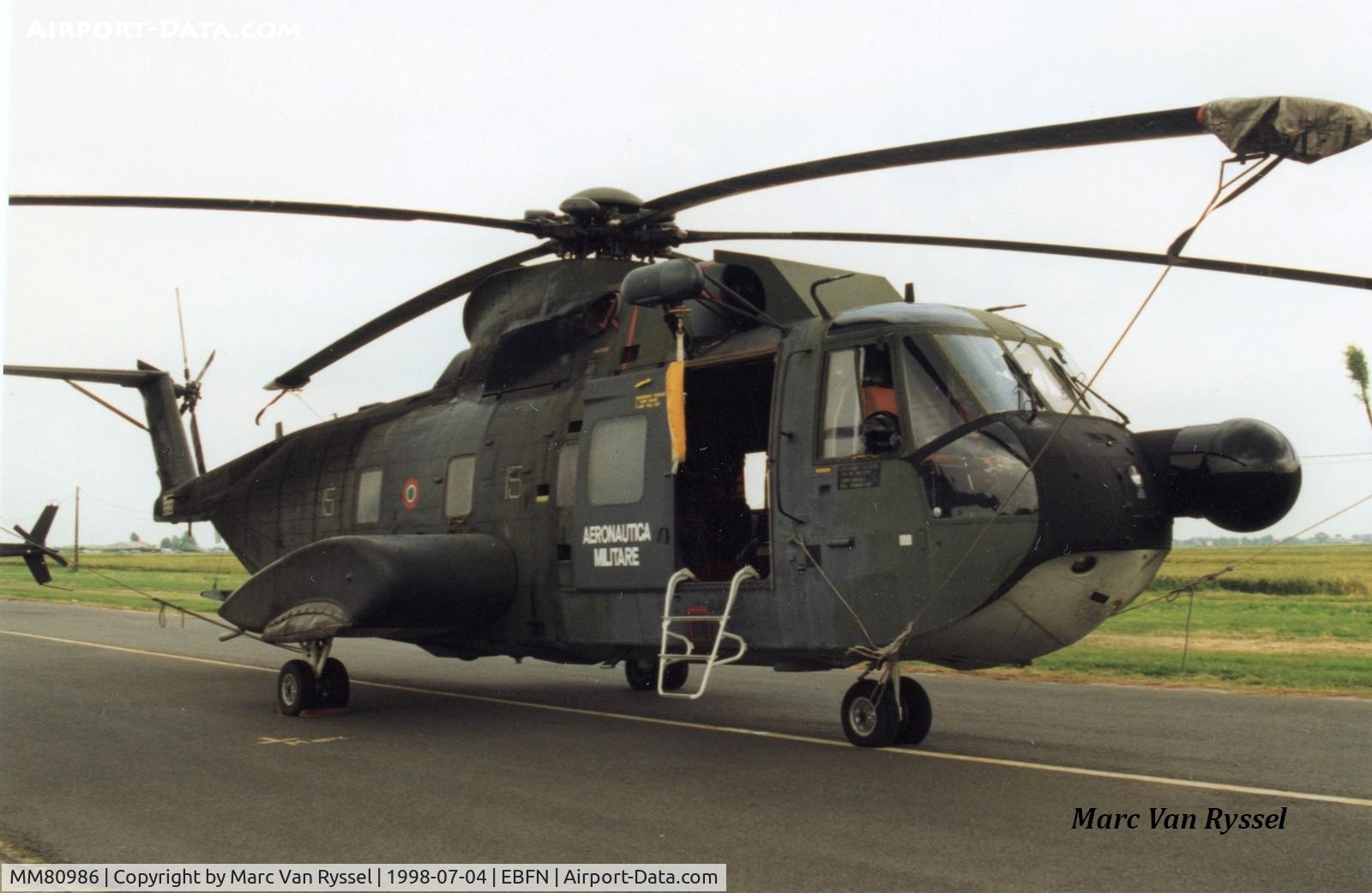 MM80986, Agusta HH-3F Pelican C/N 6213, Static Display at Koksijde Airshow 1998.