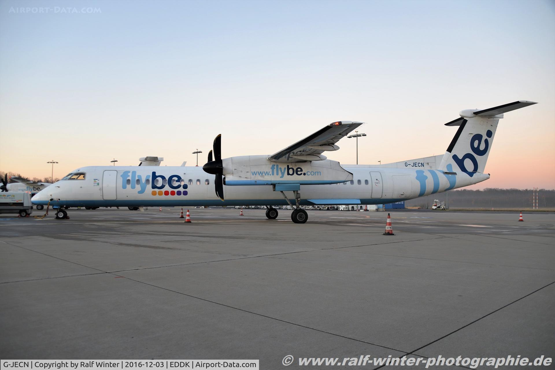 G-JECN, 2005 De Havilland Canada DHC-8-402Q Dash 8 C/N 4120, Bombardier DHC-8-402Q Dash 8 - BE BEE FlyBe - 4120 - G-JECN - 03.12.2016 - CGN