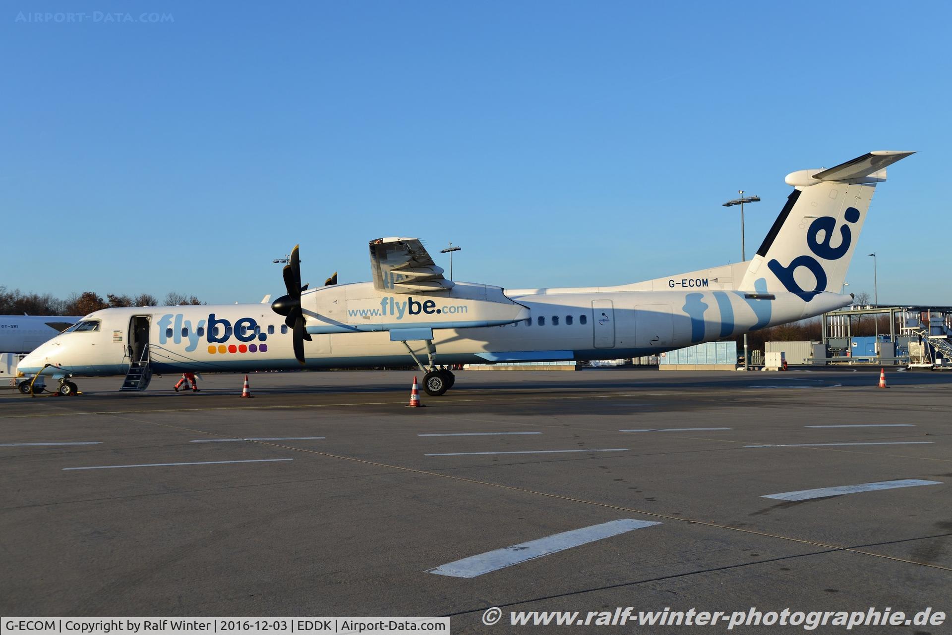 G-ECOM, 2008 De Havilland Canada DHC-8-402Q Dash 8 C/N 4233, Bombardier DHC-8-402Q Dash 8 - BE BEE FlyBe - 4233 - G-ECOM - 03.12.2016 - CGN