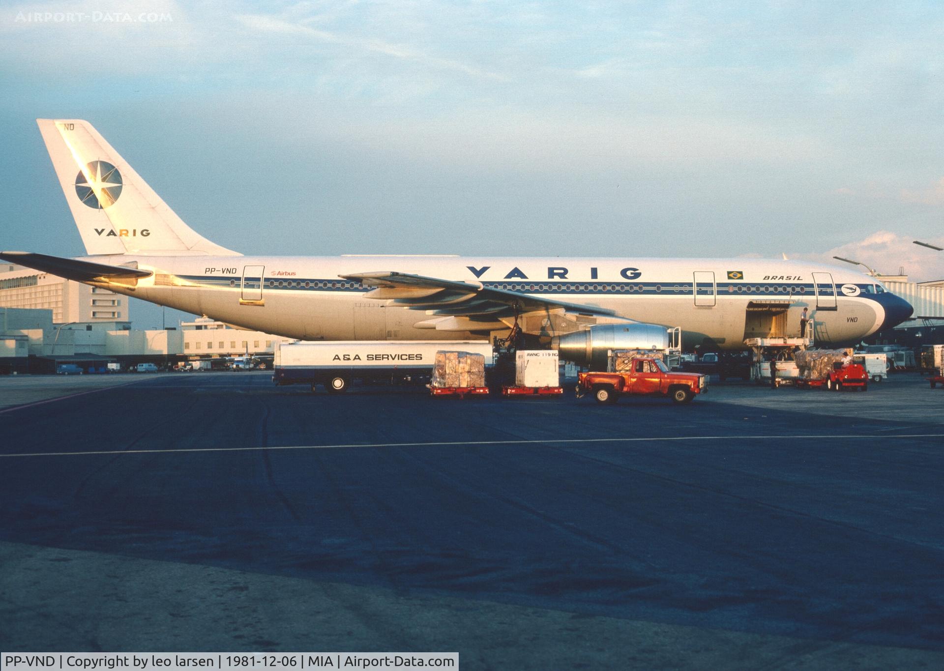 PP-VND, 1981 Airbus A300B4-203 C/N 143, MIami 6.12.1981