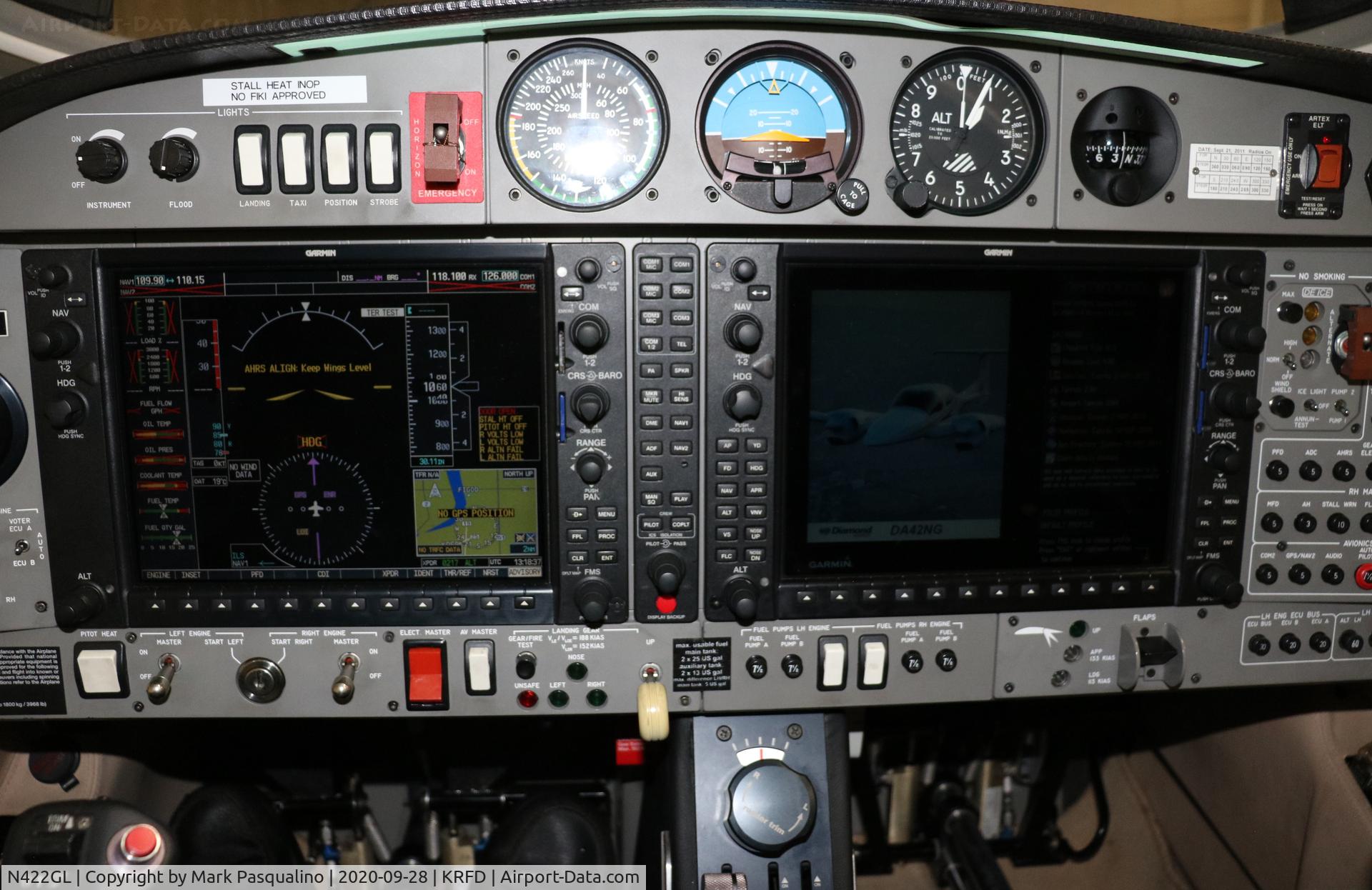 N422GL, 2007 Diamond DA-42 NG Twin Star Twin Star C/N 42.AC050, Diamond DA 42-NG