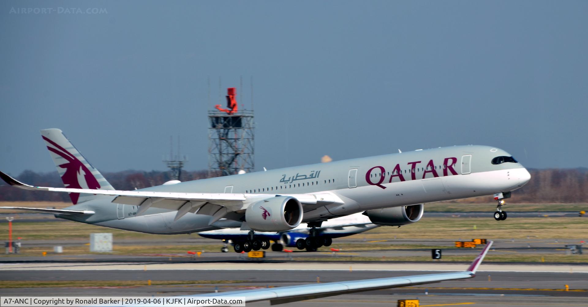 A7-ANC, 2018 Airbus A350-1041 C/N 110, Landing JFK