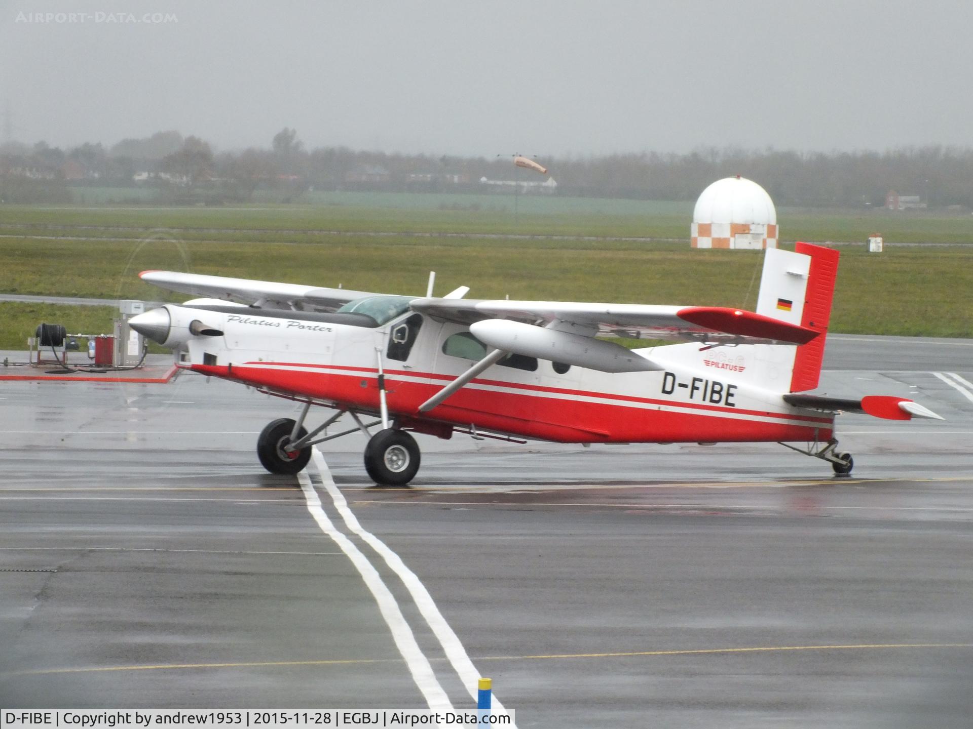 D-FIBE, 1997 Pilatus PC-6/B2-H4 Turbo Porter C/N 955, D-FIBE at Gloucestershire Airport.