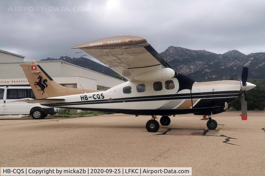 HB-CQS, 1979 Cessna P210N Pressurised Centurion C/N P21000167, Parked