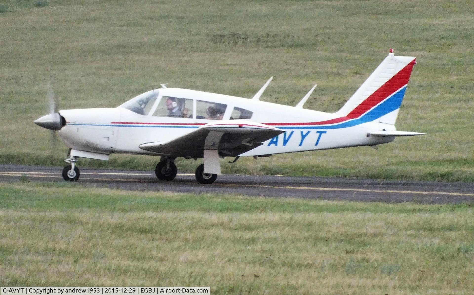 G-AVYT, 1968 Piper PA-28R-180 Cherokee Arrow C/N 28R-30472, G-AVYT at Gloucestershire Airport.