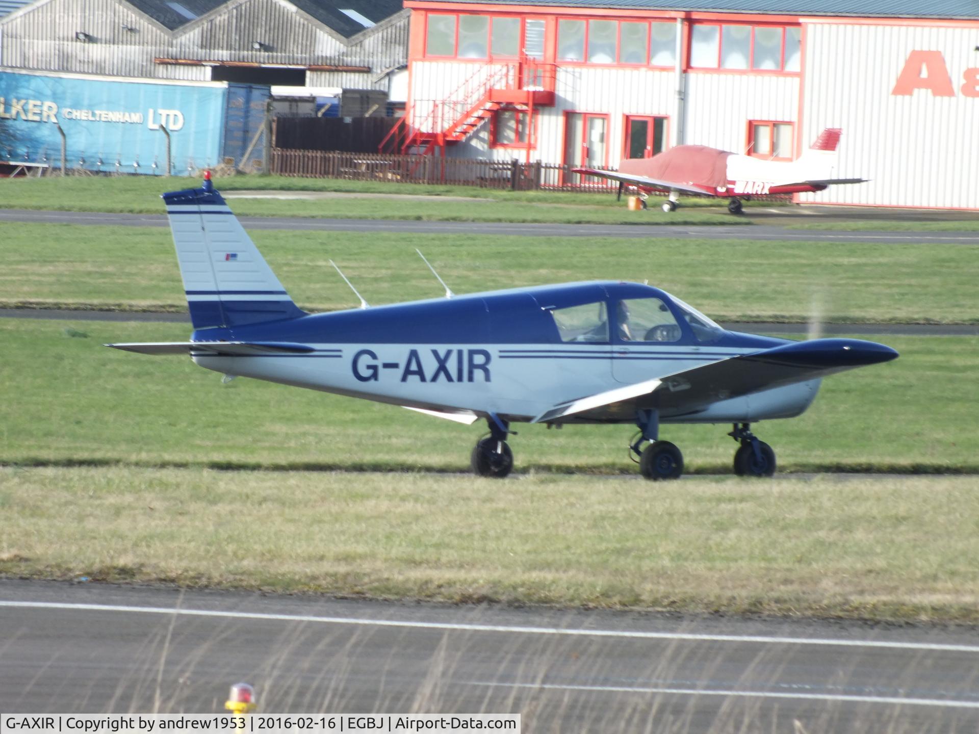 G-AXIR, 1969 Piper PA-28-140 Cherokee C/N 28-25795, G-AXIR at Gloucestershire Airport.