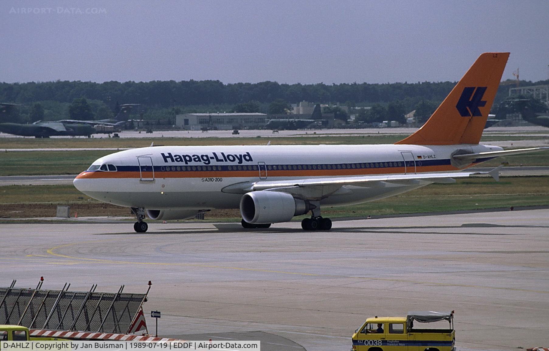 D-AHLZ, 1987 Airbus A310-204 C/N 468, Hapad-Lloyd