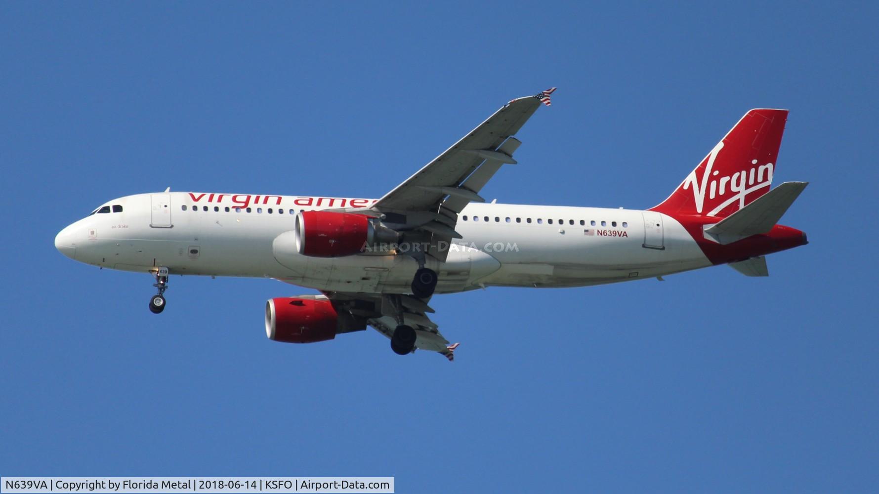 N639VA, 2007 Airbus A320-214 C/N 3016, SFO 2018