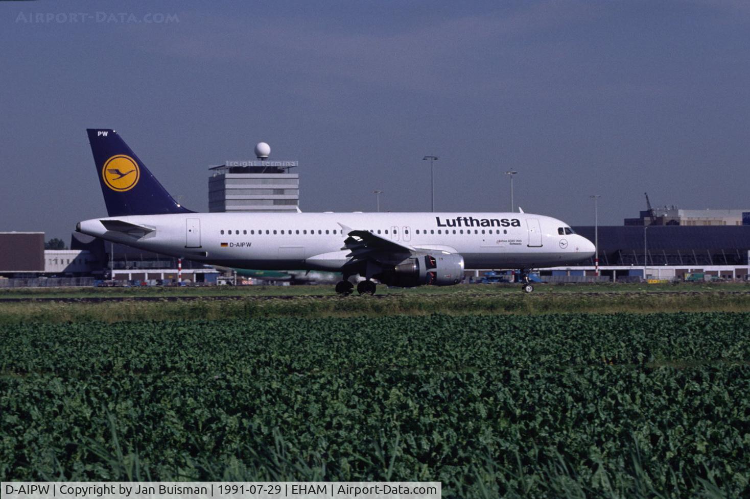 D-AIPW, 1990 Airbus A320-211 C/N 137, Lufthansa