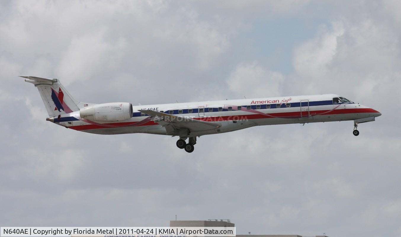 N640AE, 1999 Embraer ERJ-145LR (EMB-145LR) C/N 145183, MIA 2011