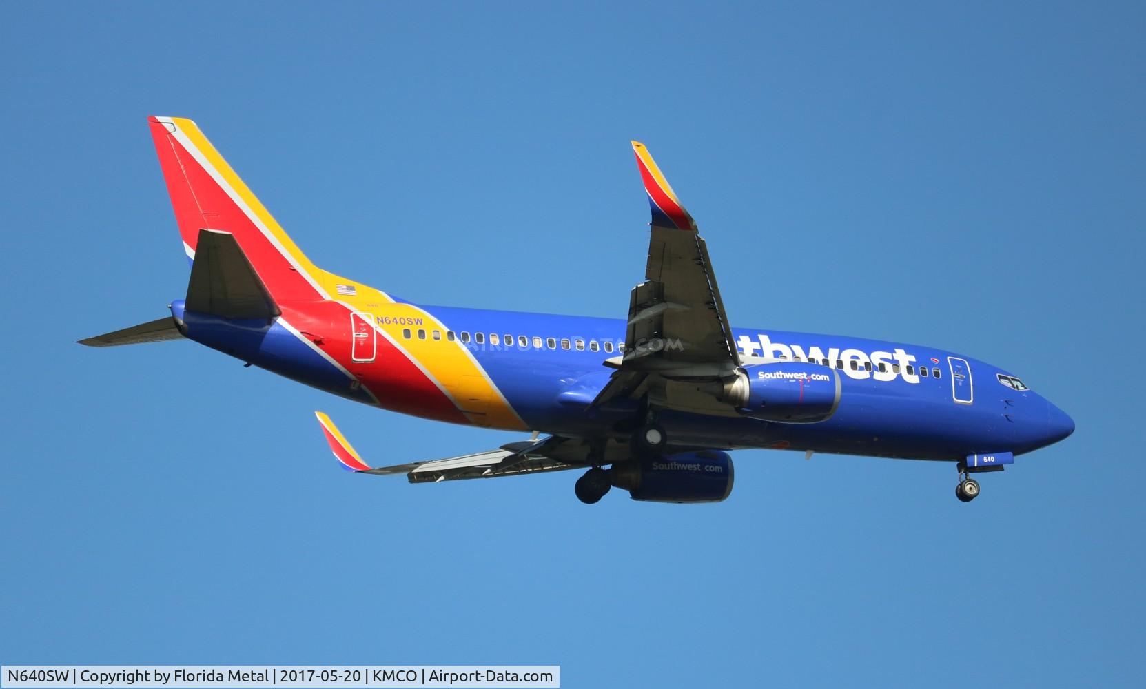 N640SW, 1996 Boeing 737-3H4 C/N 27713, MCO 2017