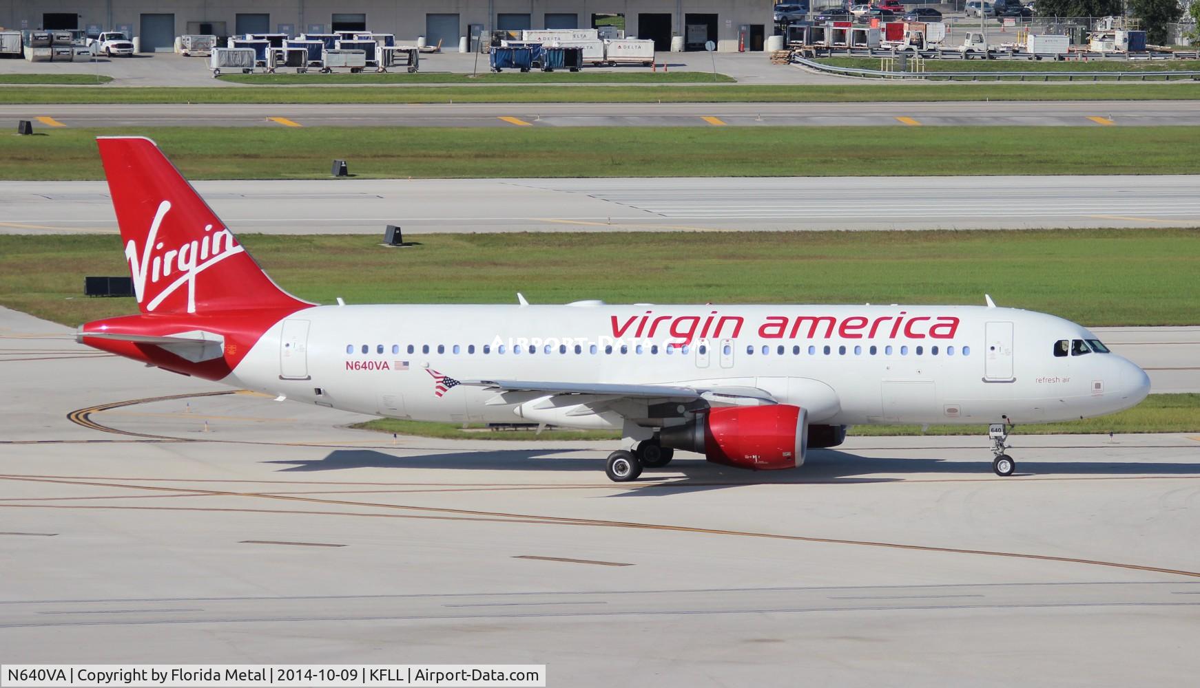 N640VA, 2007 Airbus A320-214 C/N 3349, FLL 2014