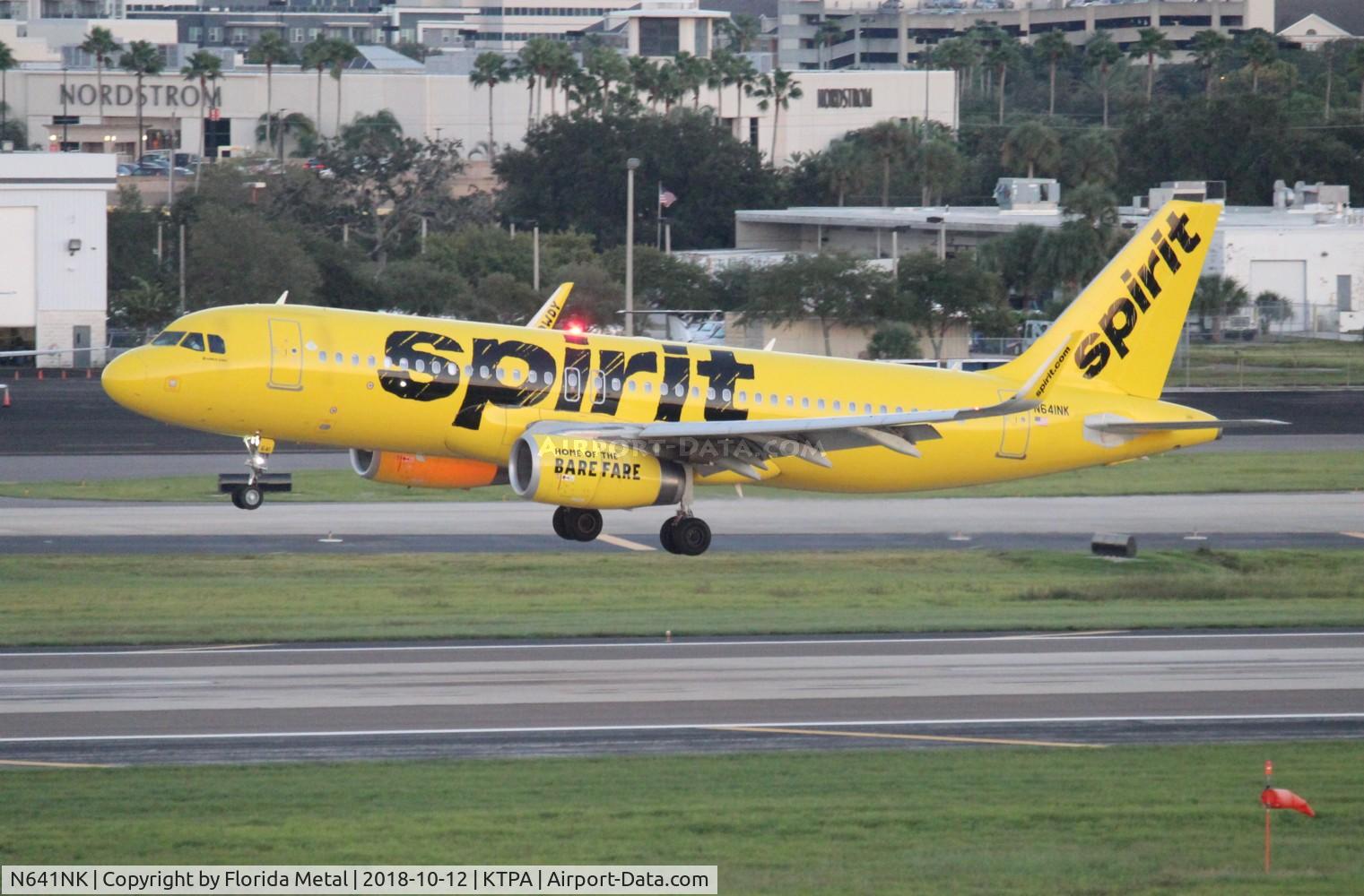 N641NK, 2015 Airbus A320-232 C/N 6566, TPA 2018