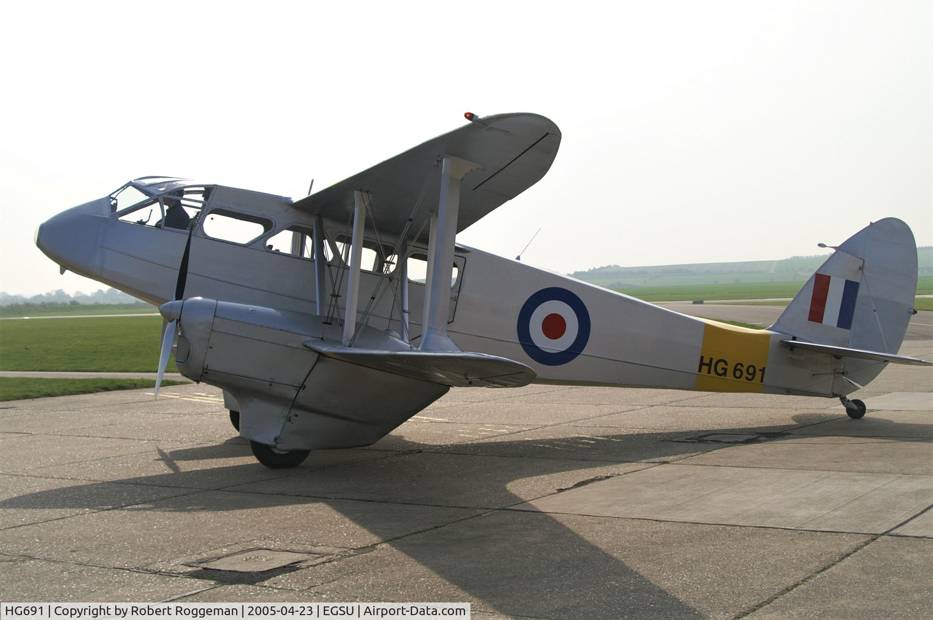 HG691, 1943 De Havilland DH-89A Dominie/Dragon Rapide C/N 6676, VISIT DUXFORD.