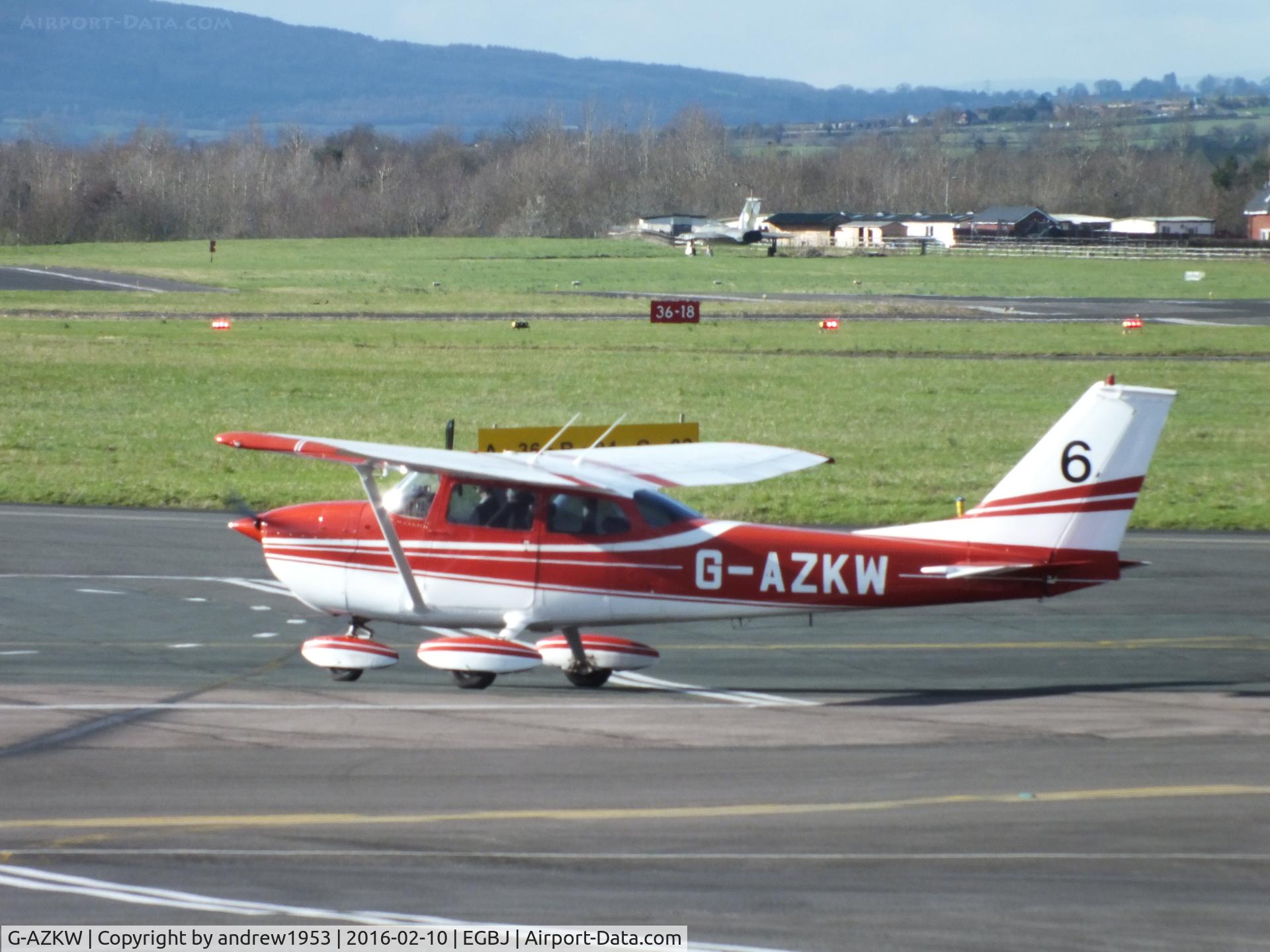G-AZKW, 1972 Reims F172L Skyhawk C/N 0836, G-AZKW at Gloucestershire Airport.