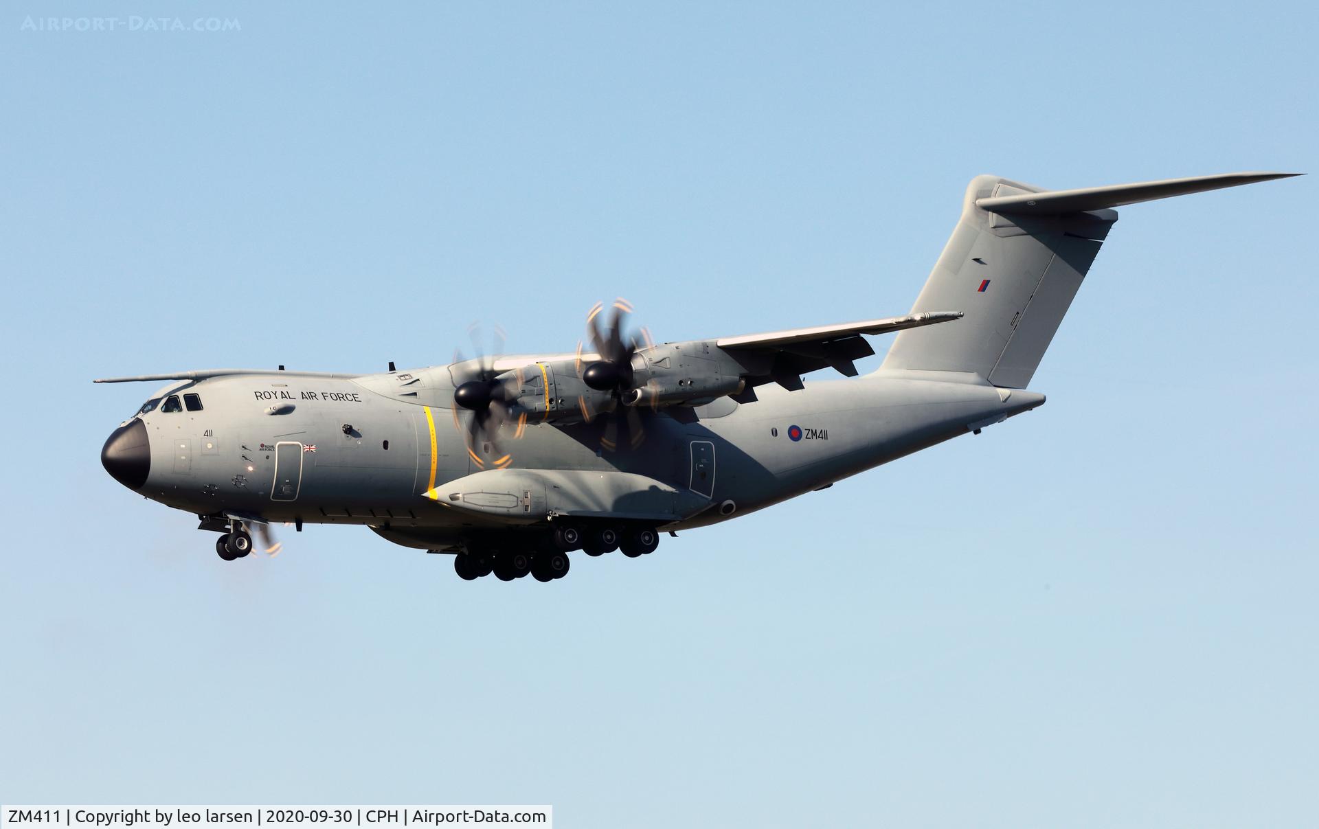 ZM411, 2016 Airbus A400M-180 Atlas C.1 C/N 039, Copenhagen 30.9.2020