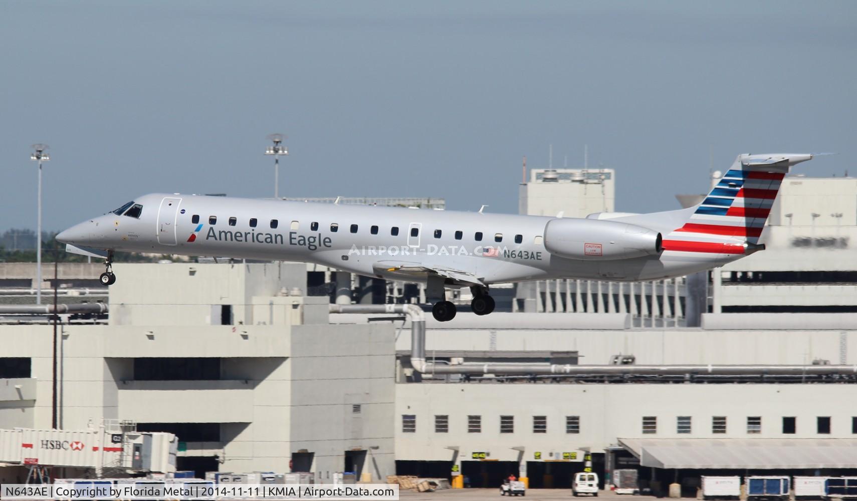 N643AE, 1999 Embraer ERJ-145LR (EMB-145LR) C/N 145200, MIA 2014