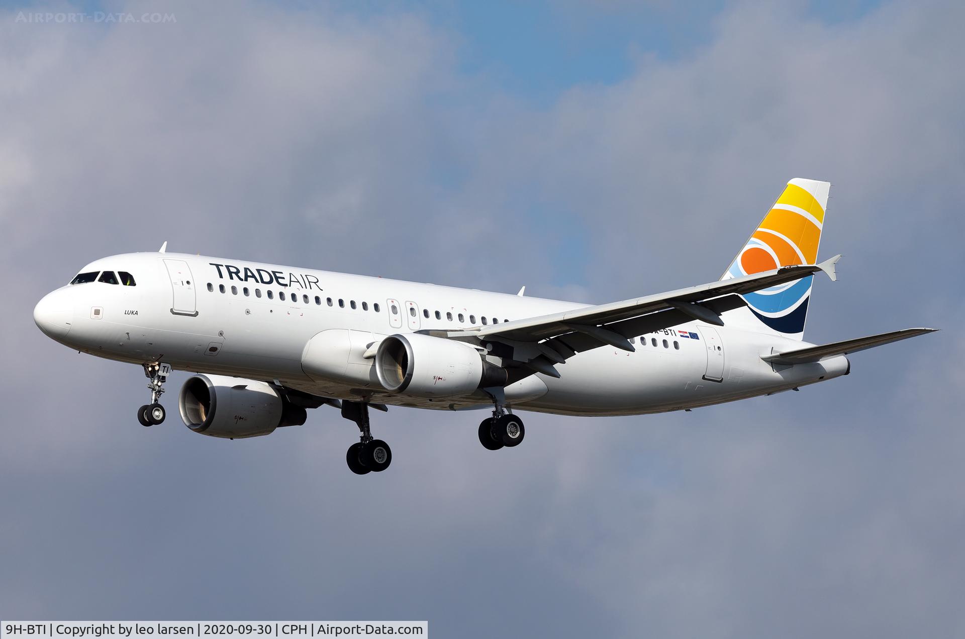 9H-BTI, 2004 Airbus A320-214 C/N 2189, Copenhagen 30.9.2020