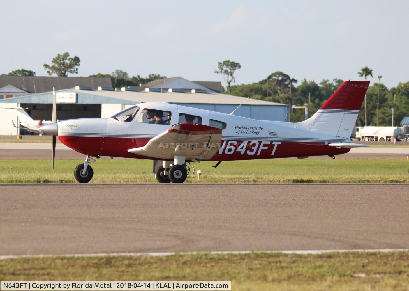 N643FT, 2013 Piper PA-28-181 Cherokee Archer III C/N 28-43703, SNF 2018
