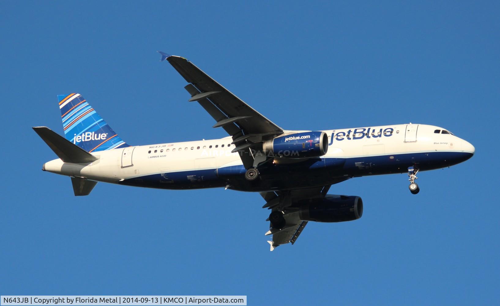 N643JB, 2006 Airbus A320-232 C/N 2871, MCO 2014