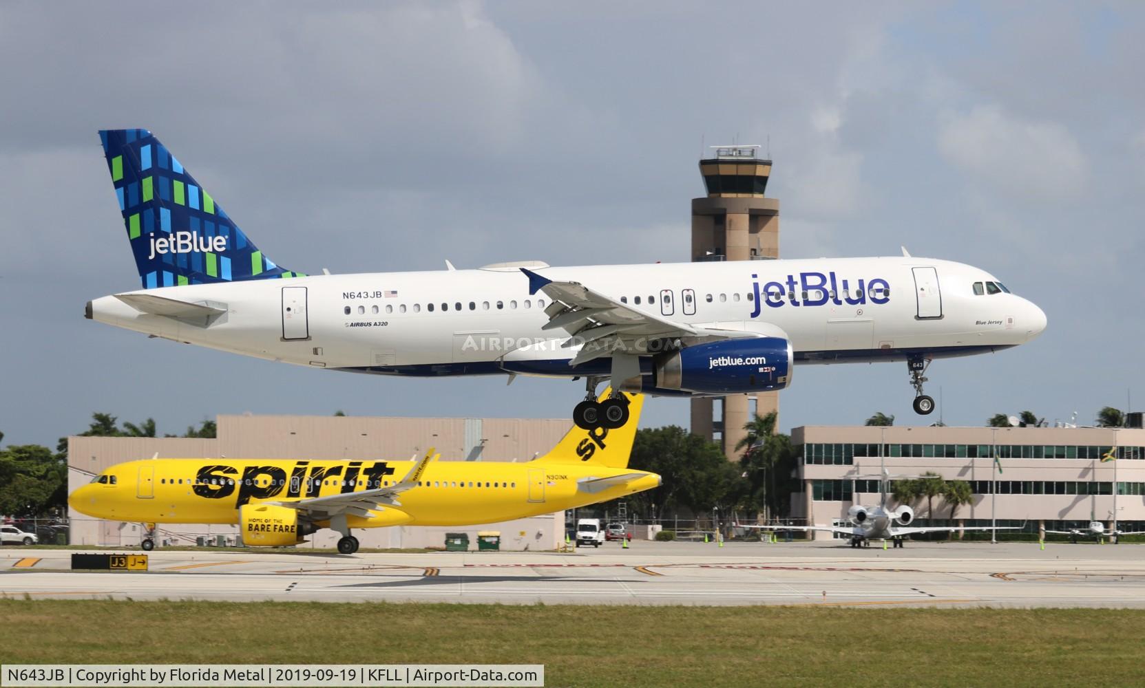N643JB, 2006 Airbus A320-232 C/N 2871, FLL 2019