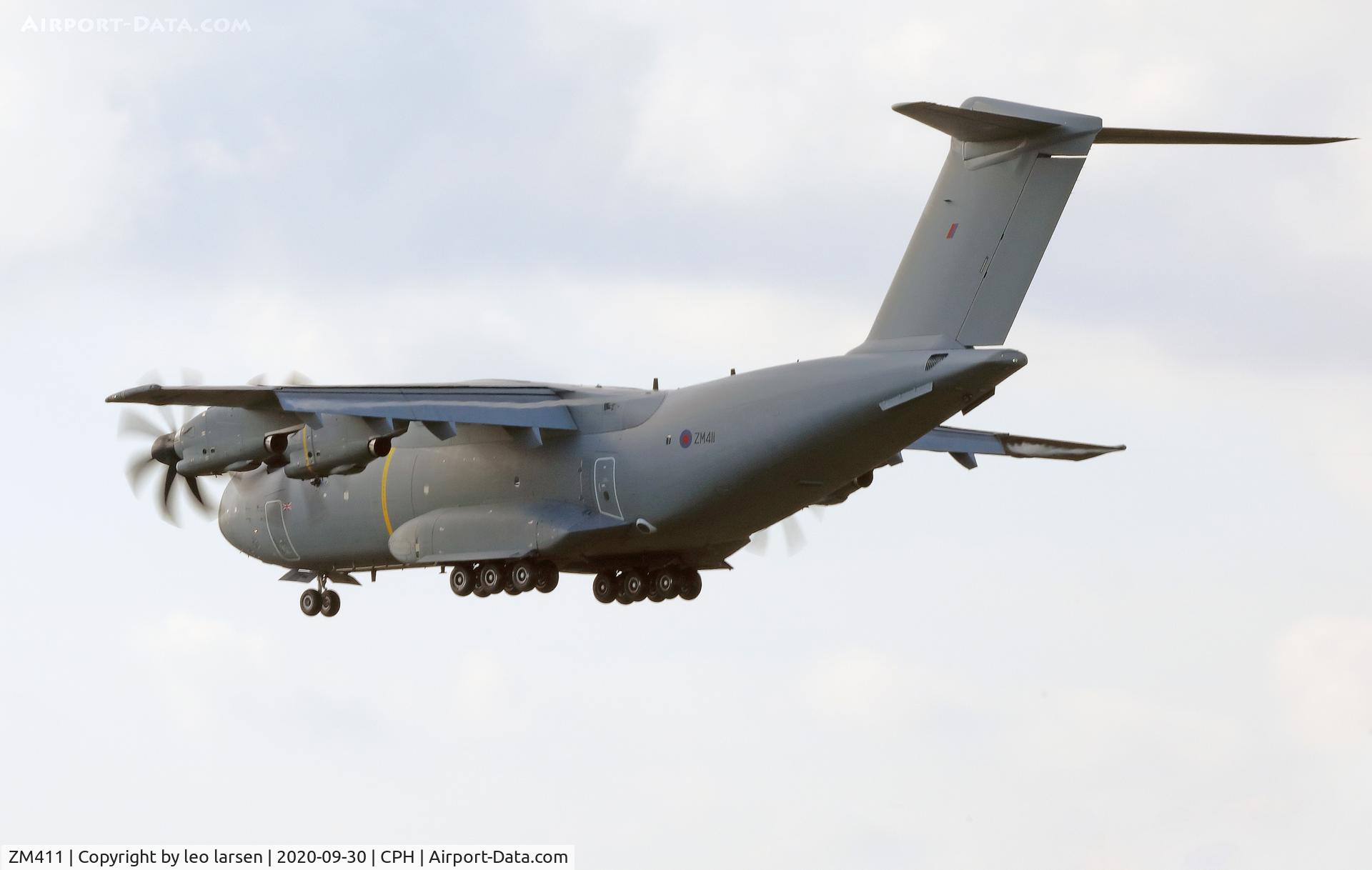 ZM411, 2016 Airbus A400M-180 Atlas C.1 C/N 039, Copenhagen 30.9.2020