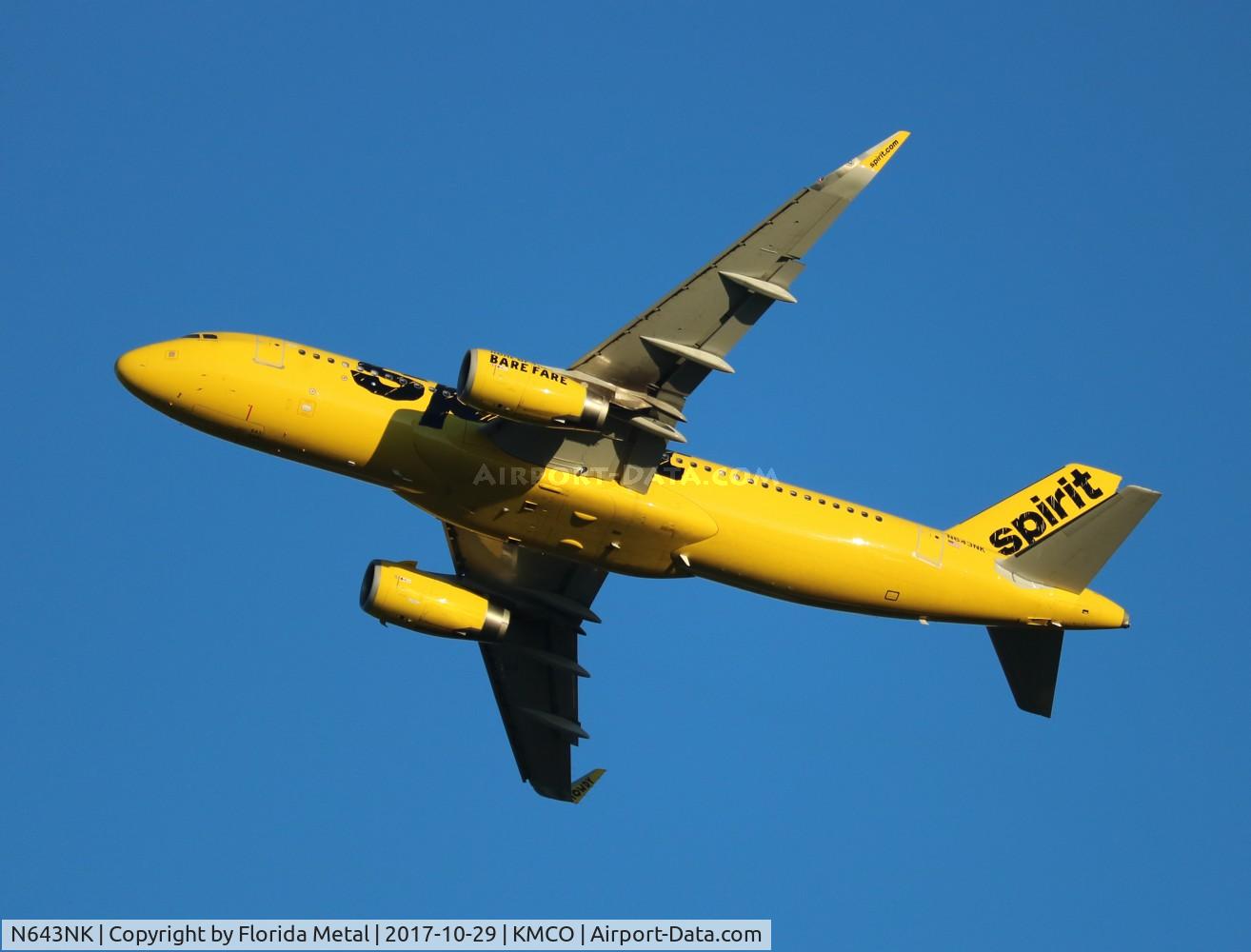 N643NK, 2015 Airbus A320-232 C/N 6616, MCO 2017