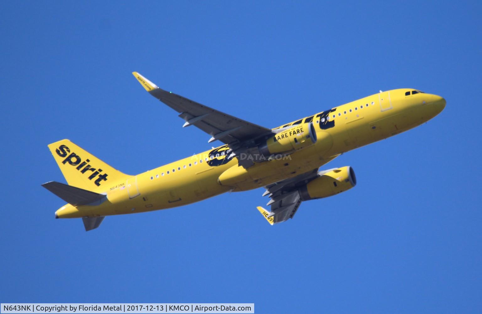 N643NK, 2015 Airbus A320-232 C/N 6616, MCO 2017