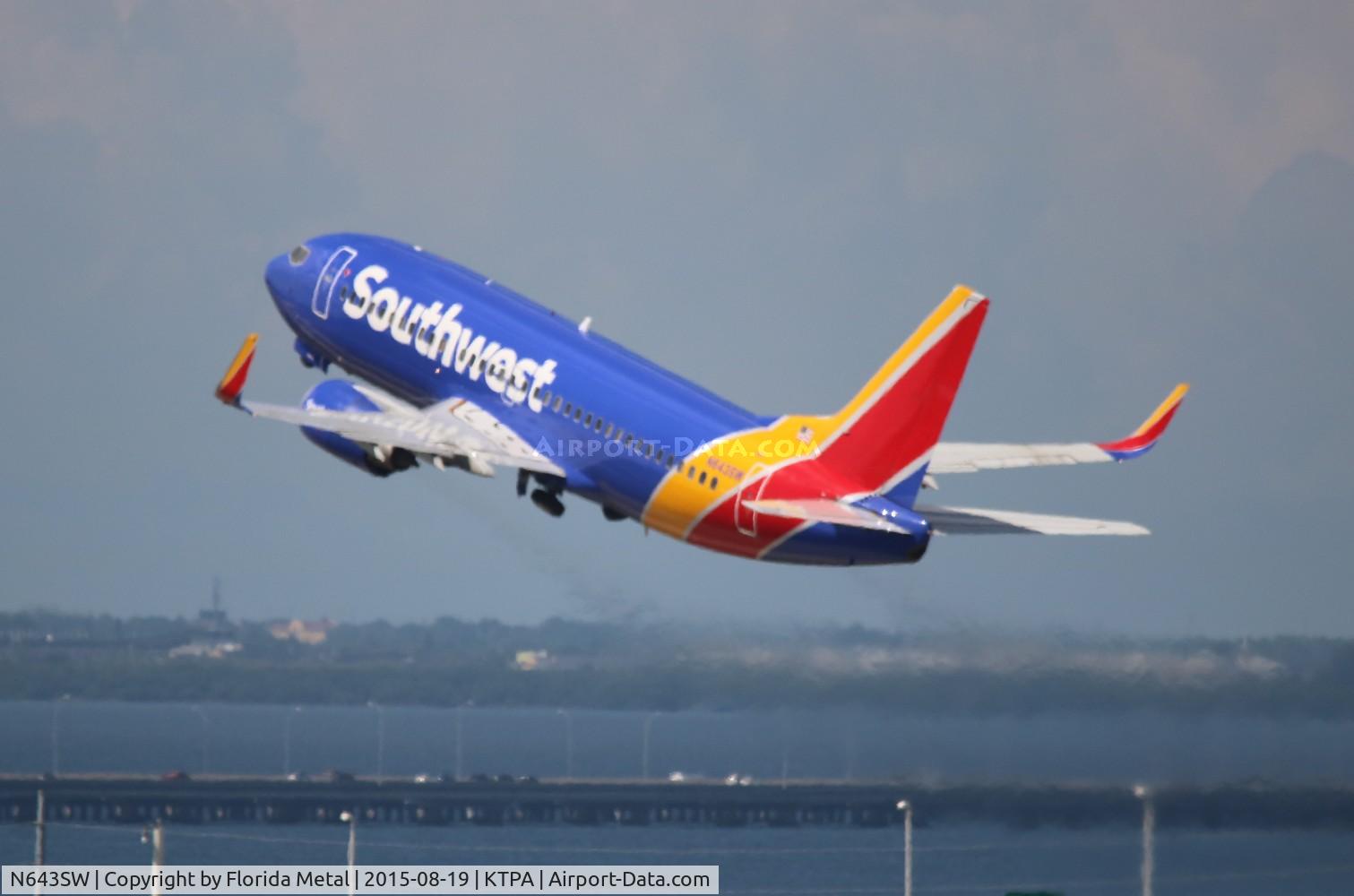 N643SW, 1997 Boeing 737-3H4 C/N 27716, TPA 2015