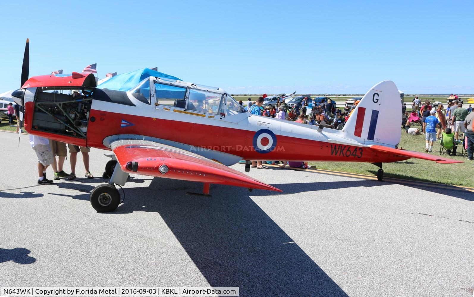 N643WK, 1952 De Havilland DHC-1 Chipmunk T.10 C/N C1/0660-DHB.f549, Cleveland 2016