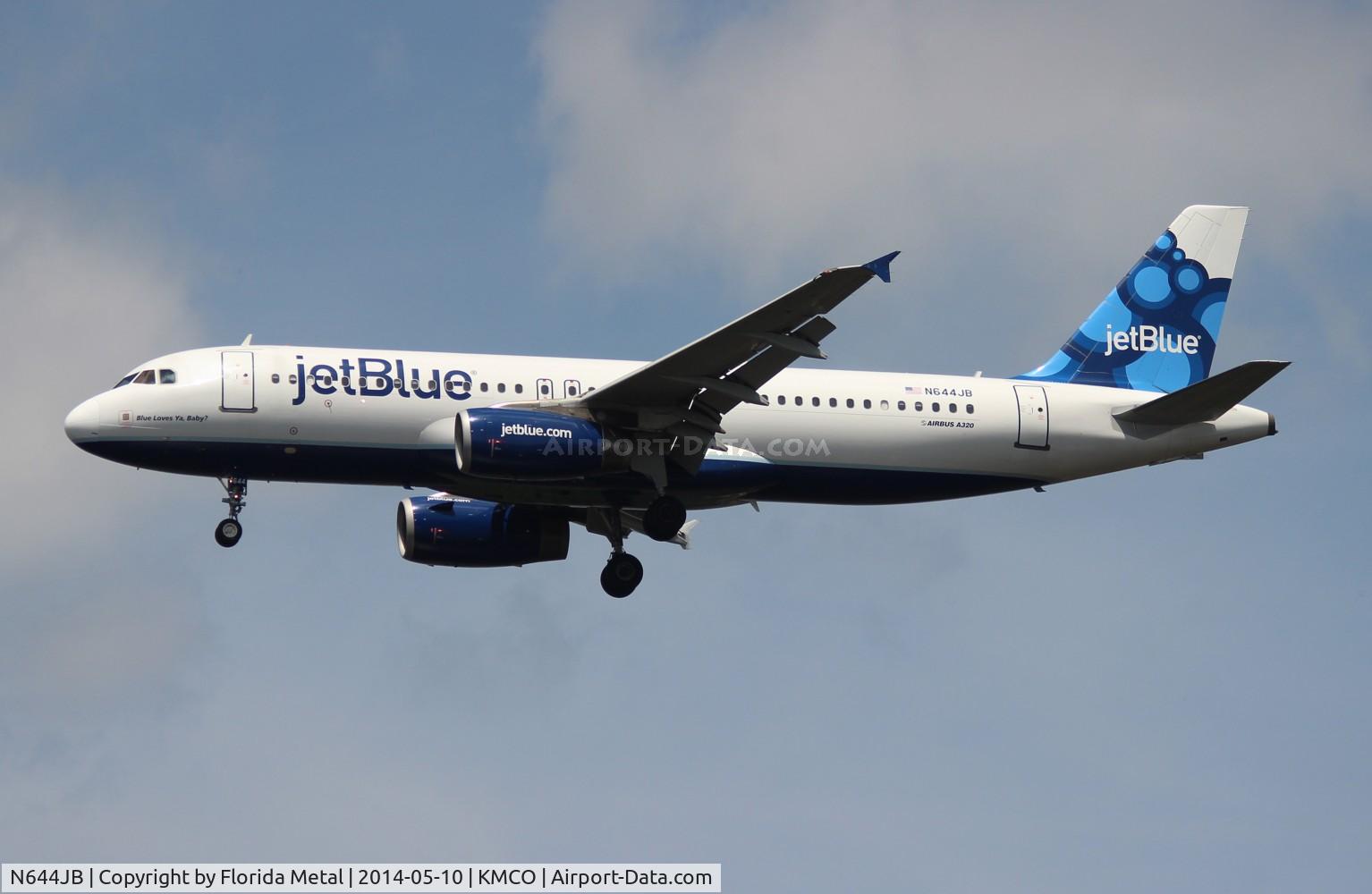 N644JB, 2006 Airbus A320-232 C/N 2880, MCO 2014