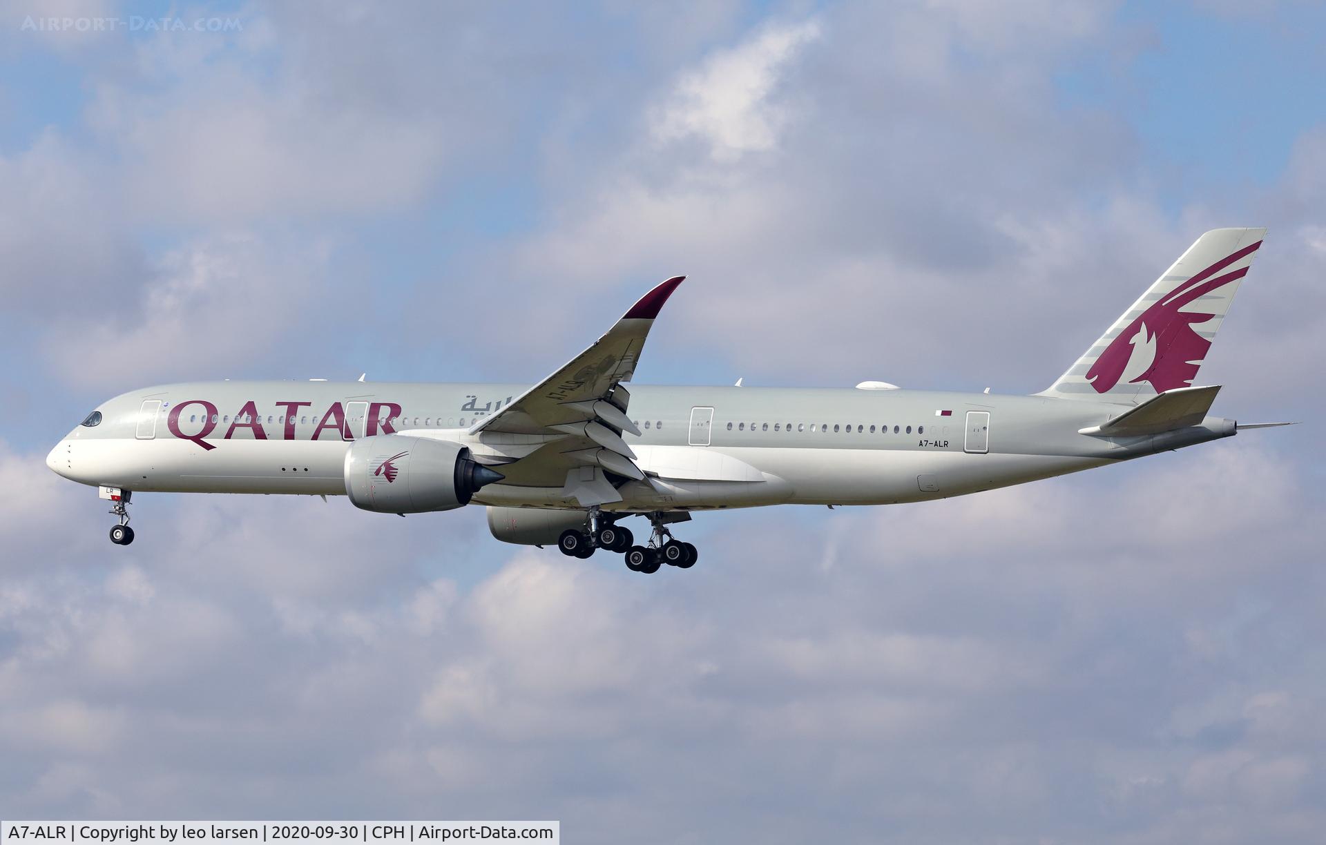 A7-ALR, 2017 Airbus A350-941 C/N 078, Copenhagen 30.9.2020