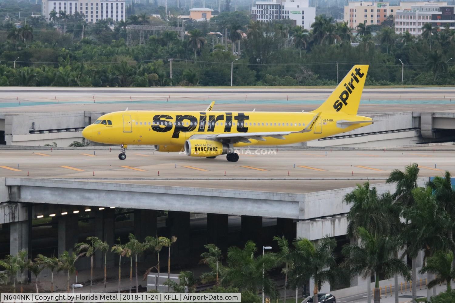 N644NK, 2016 Airbus A320-233 C/N 7156, fLL 2018