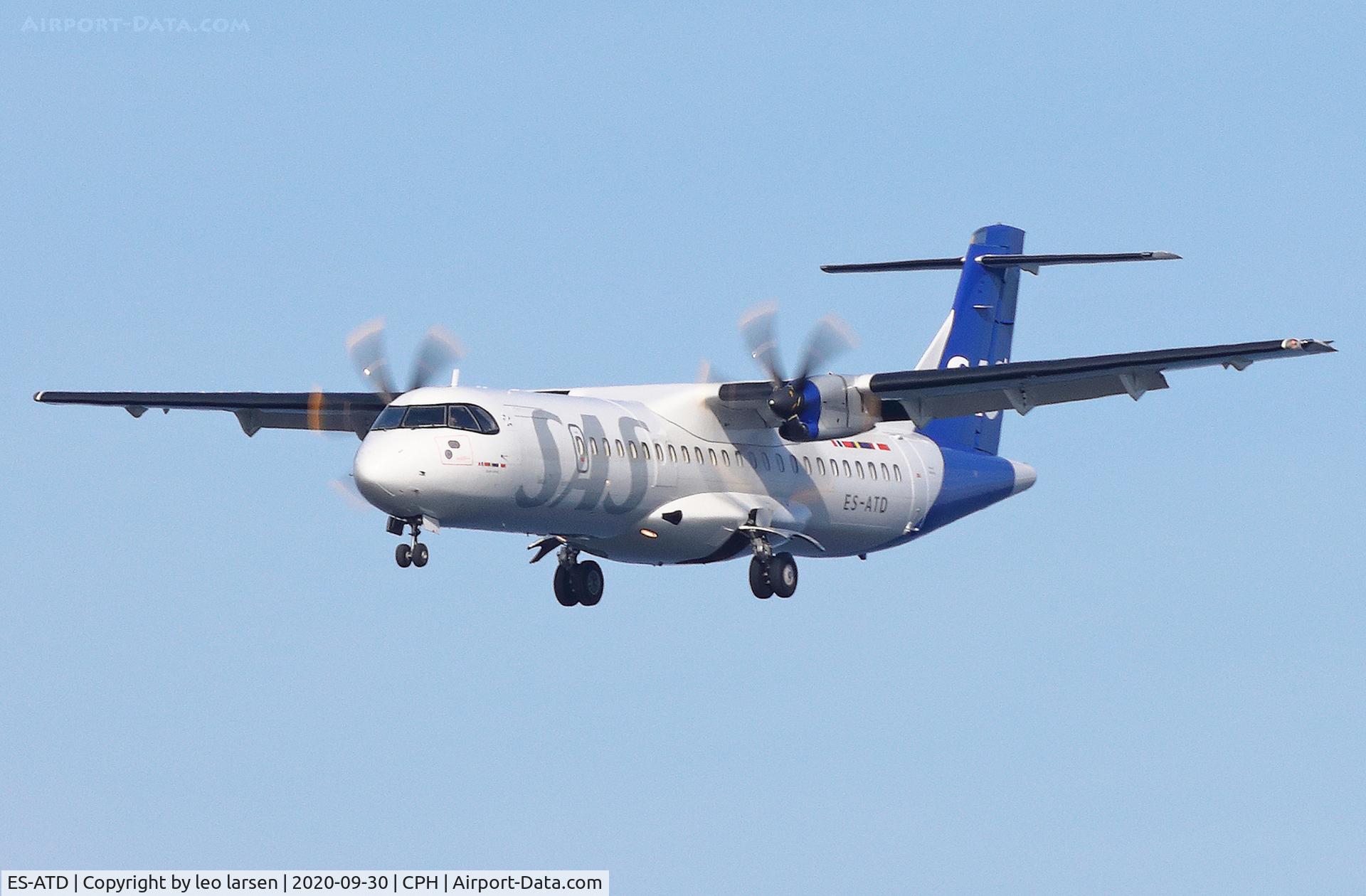 ES-ATD, 2014 ATR 72-212A C/N 1165, Copenhagen 30.9.2020