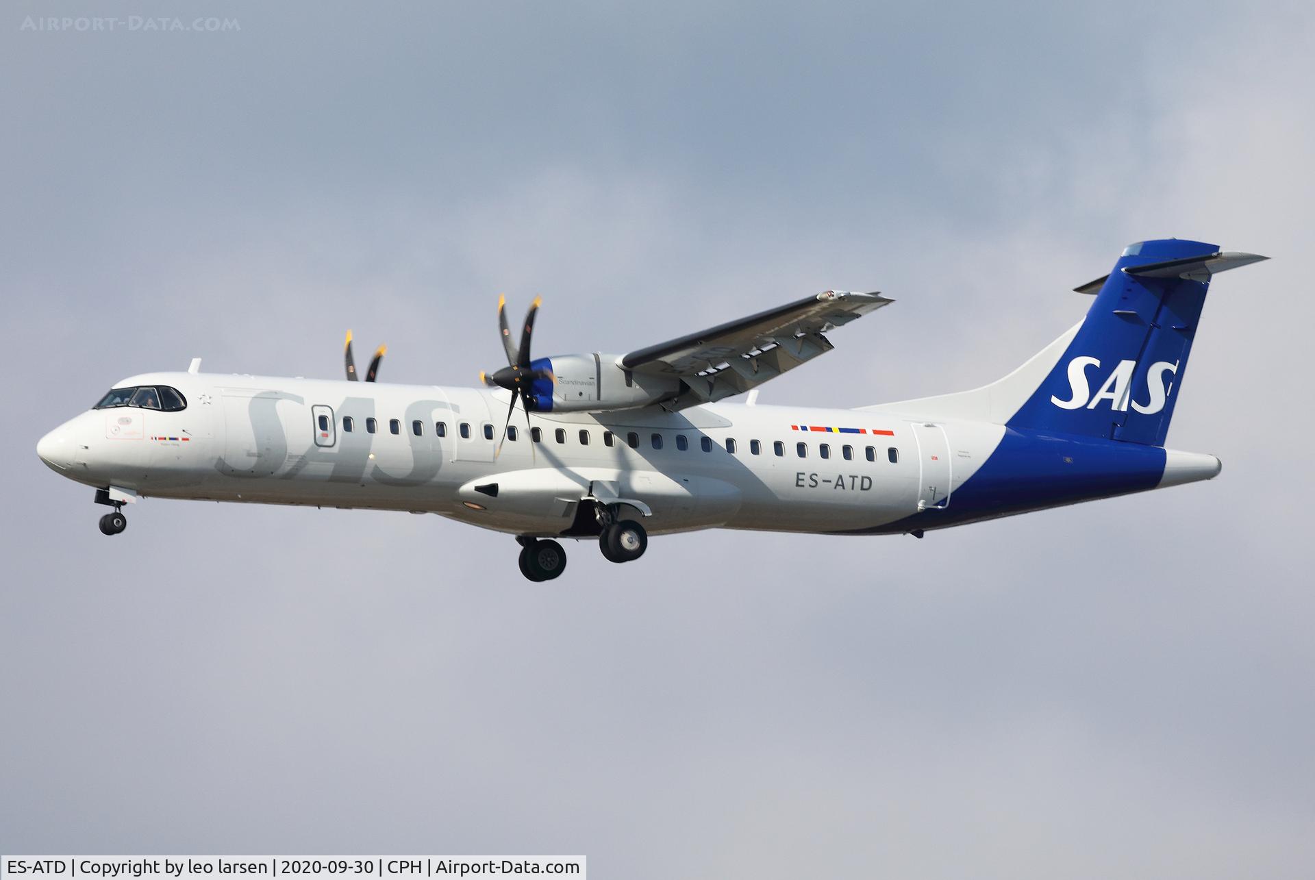 ES-ATD, 2014 ATR 72-212A C/N 1165, Copenhagen 30.9.2020