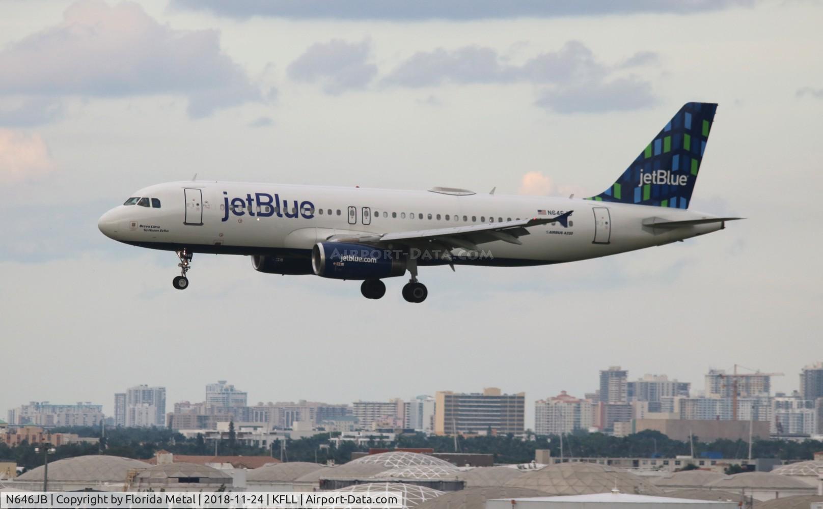 N646JB, 2006 Airbus A320-232 C/N 2945, FLL 2018