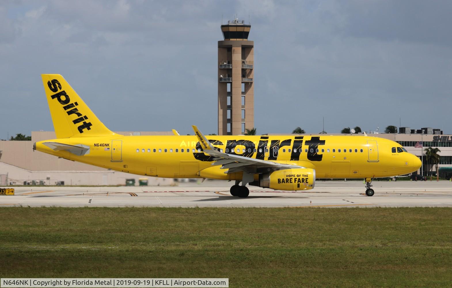 N646NK, 2016 Airbus A320-232 C/N 7062, FLL 2019