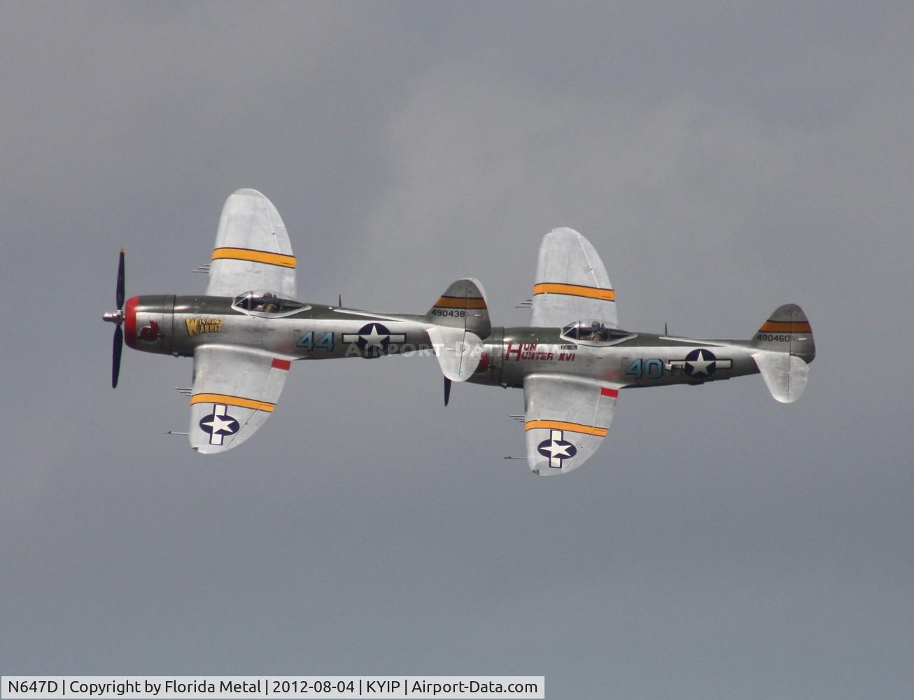 N647D, 1944 Republic P-47D Thunderbolt C/N 8955583, TOM 2012